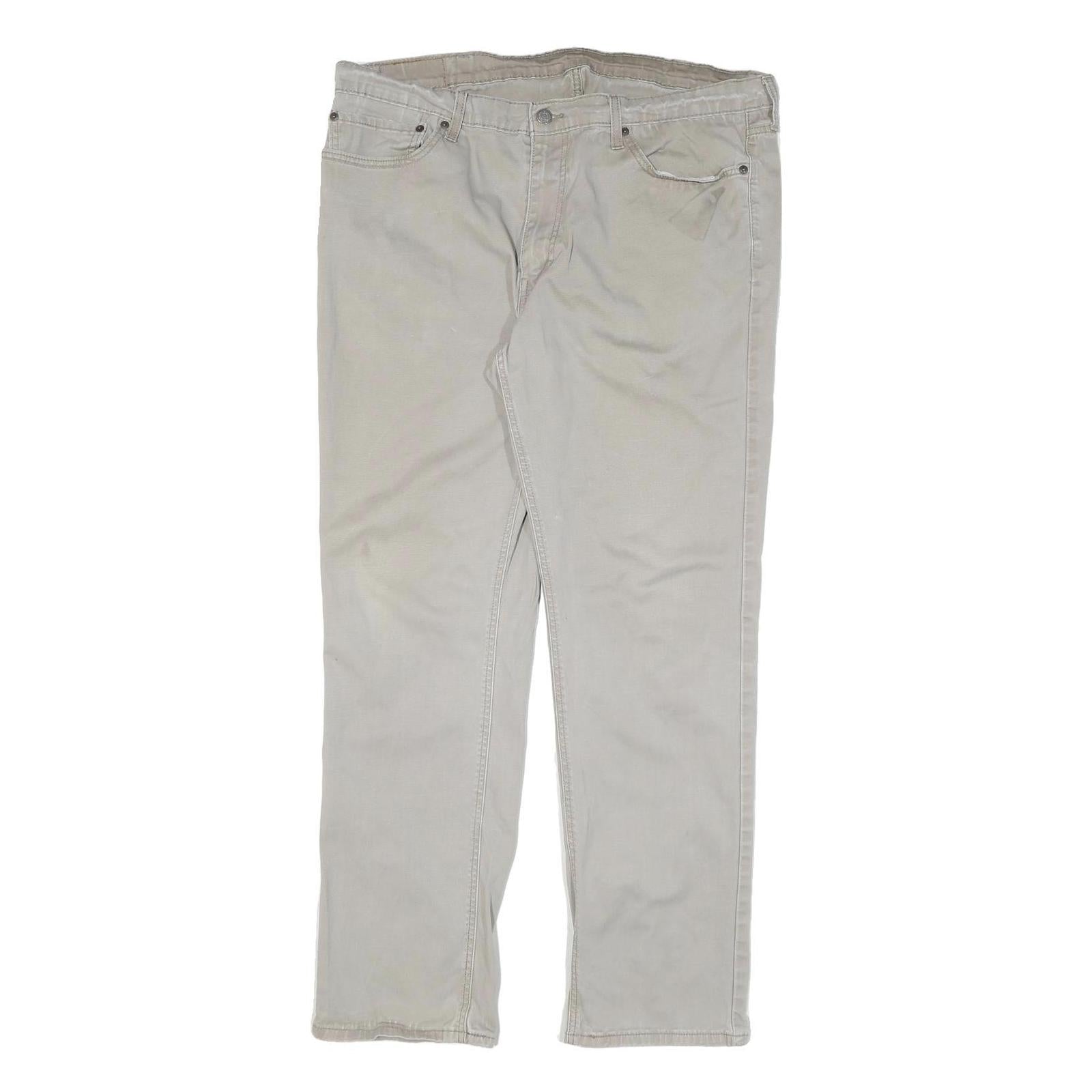 LEVI'S Mens Cotton Blend Beige Regular Fit Straight Leg Trousers W38 L31 Casual Refurbished - N/A refurbished available on Cerqular