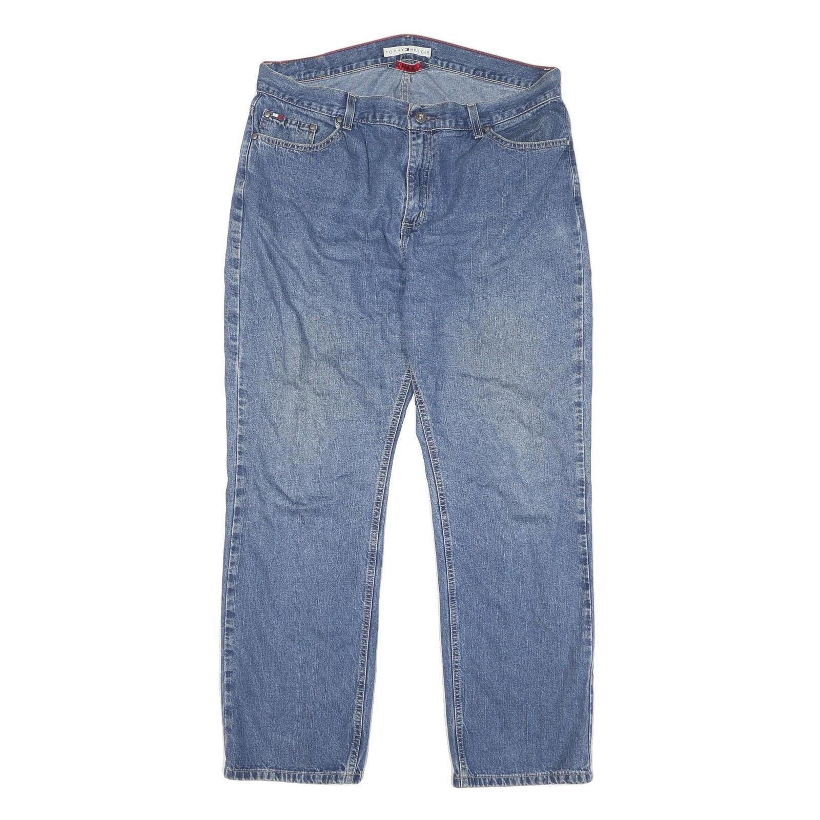 TOMMY HILFIGER Womens Regular Fit Blue Denim Jeans W36 L30 Classic Cotton Blend Refurbished - N/A refurbished available on Cerqular