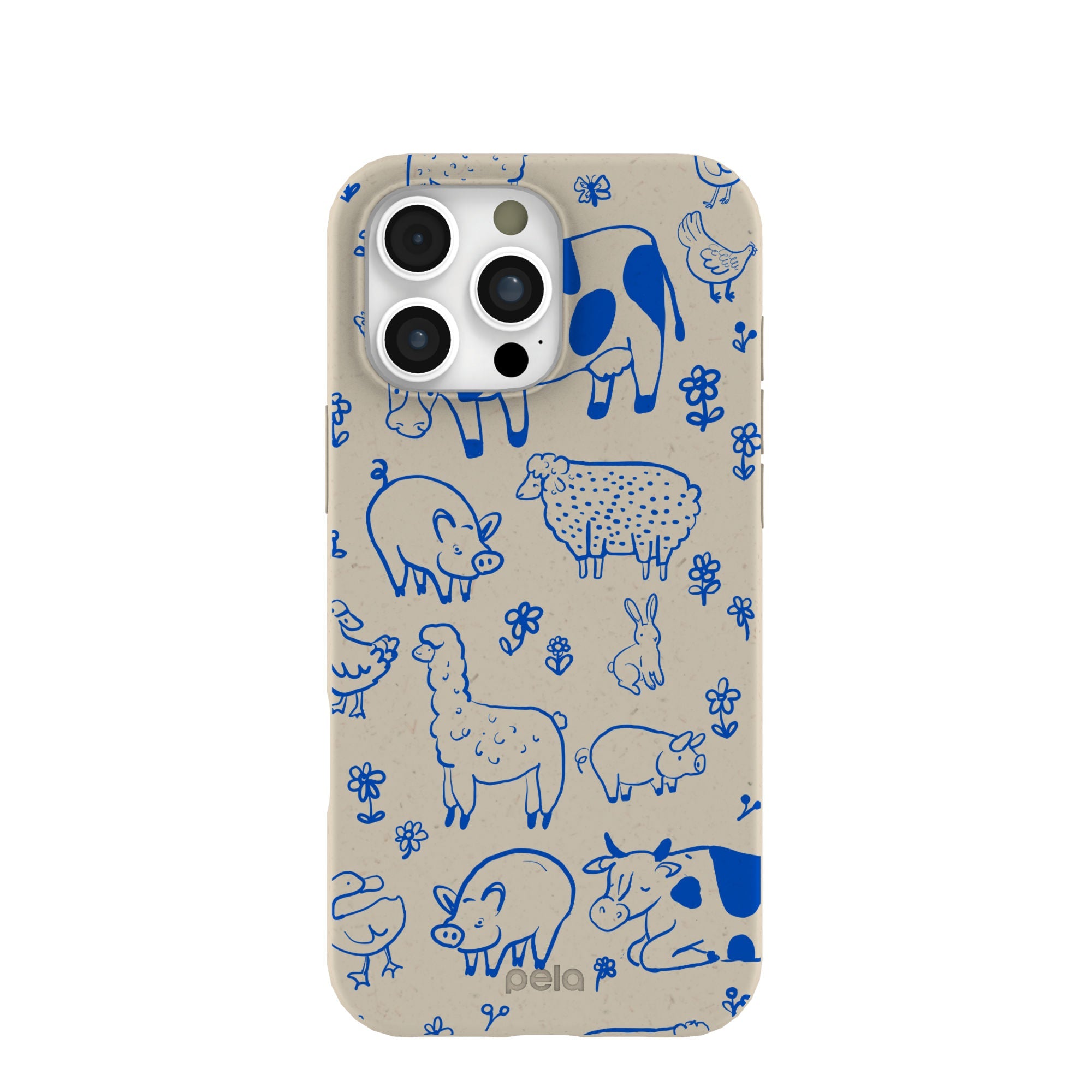 London Fog Happy Farmyard iPhone 16 Pro Max Case Refurbished - Pela Case refurbished available on Cerqular