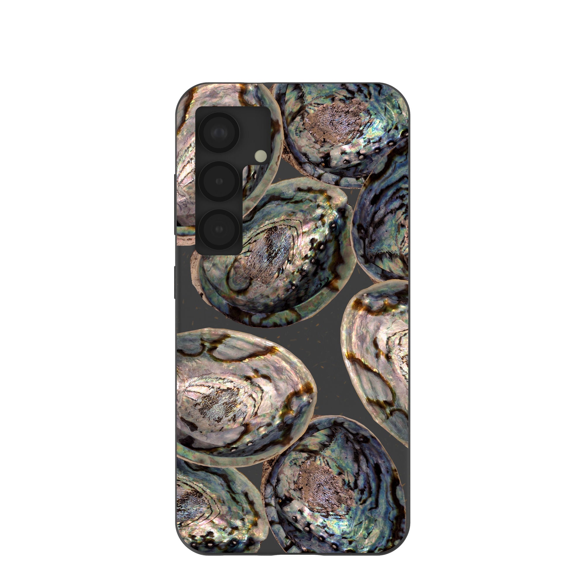 Black Abalone Shells Samsung Galaxy S25 Case Refurbished - Pela Case refurbished available on Cerqular