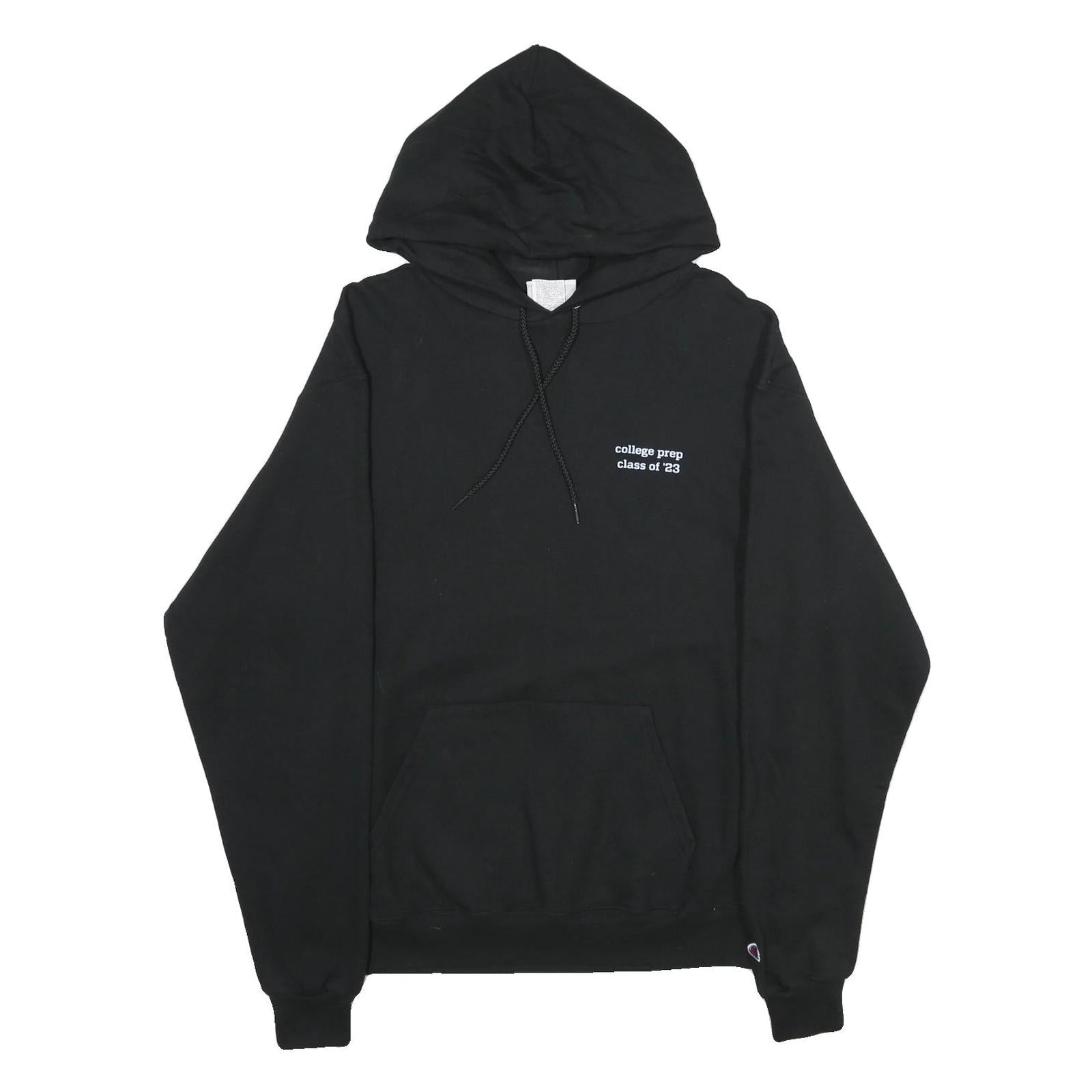 CHAMPION Mens Black College Prep Printed Pullover Hoodie L Casual Cotton Blend Refurbished - N/A refurbished available on Cerqular