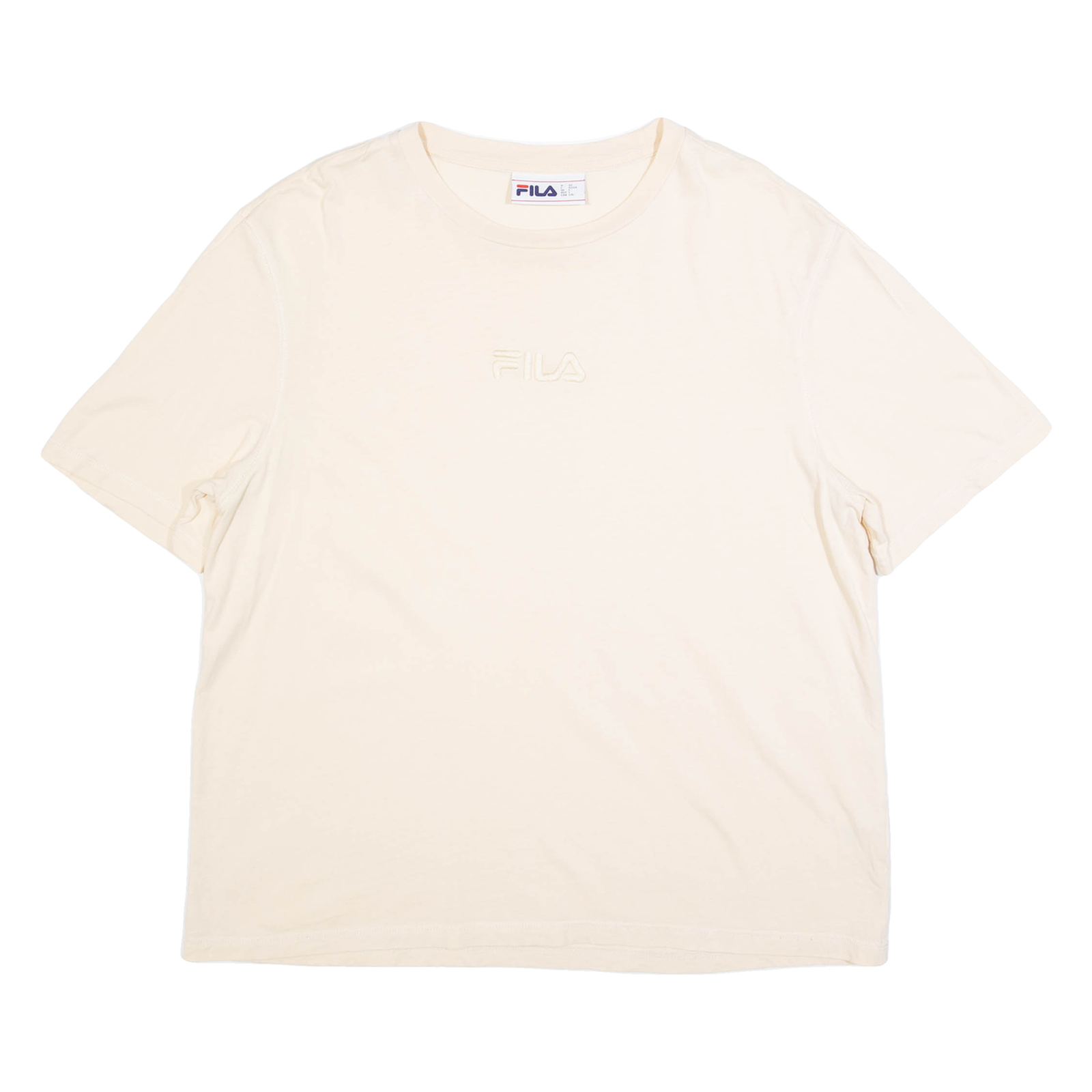 FILA Womens T-Shirt Cream L Refurbished - N/A refurbished available on Cerqular