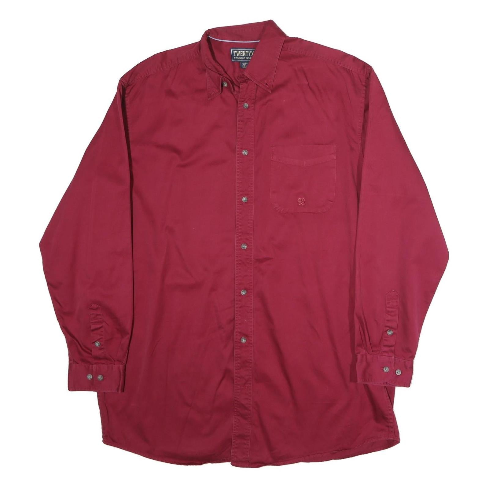 Buy TWENTY Mens Red Cotton Shirt XL Classic Button-Down Long Sleeve Casual Refurbished - $19.49 TWENTY Mens Red Cotton Shirt XL Classic Button-Down Long Sleeve Casual Refurbished - N/A refurbished available on Cerqular