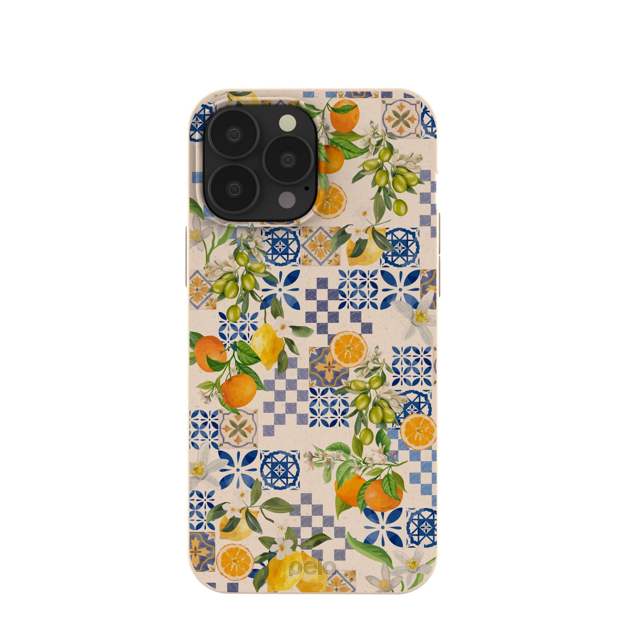 Seashell Amalfi Fruits iPhone 13 Pro Max Case Refurbished - Pela Case refurbished available on Cerqular