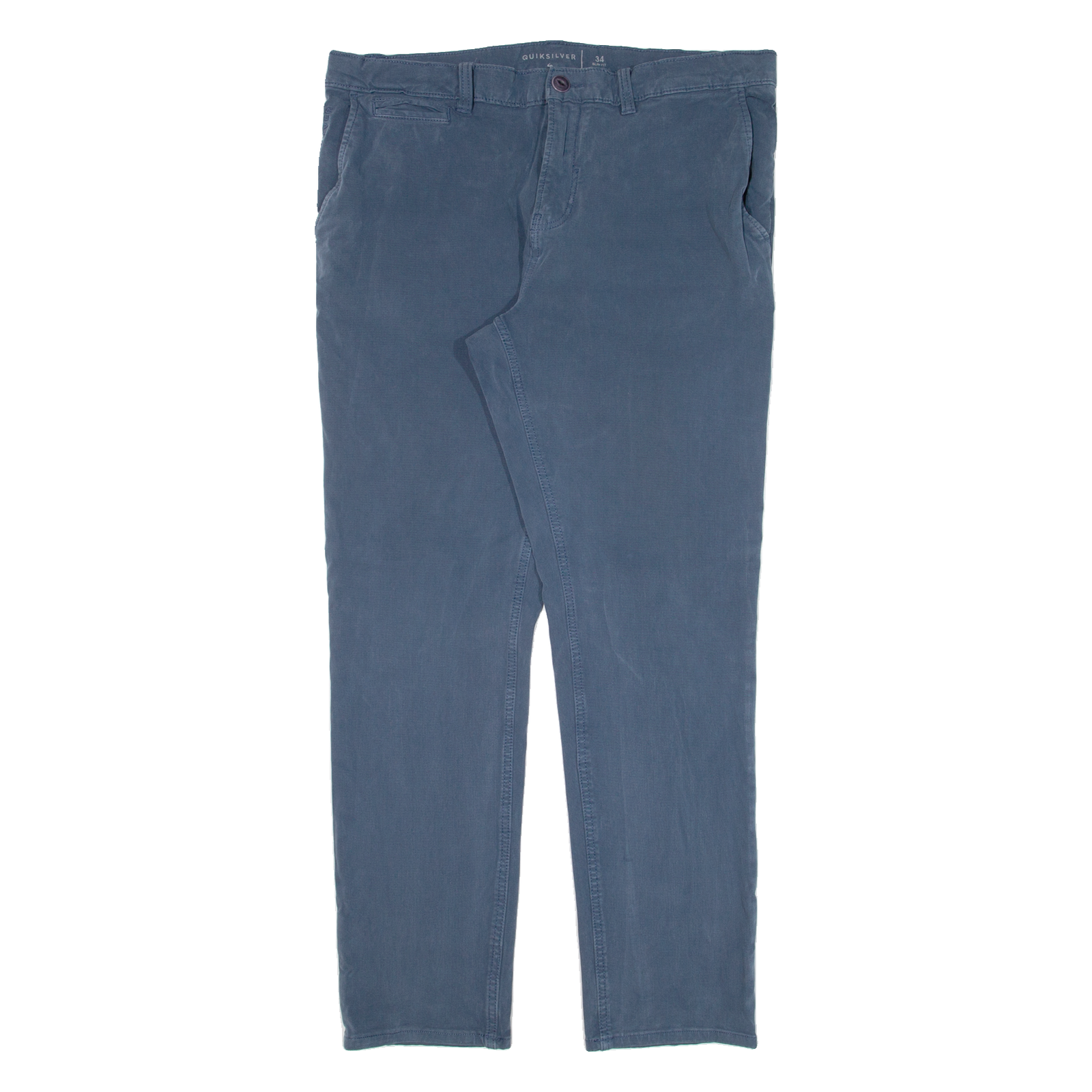 QUIKSILVER Mens Trousers Blue Slim Tapered W34 L29 Refurbished - N/A refurbished available on Cerqular