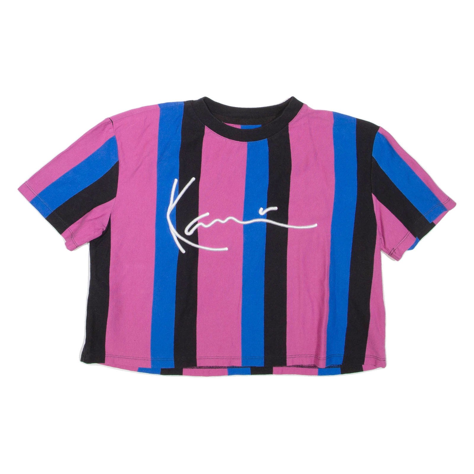 Buy KARL KANI Cropped Striped Womens T-Shirt Pink Crew Neck S Refurbished - $33.79 KARL KANI Cropped Striped Womens T-Shirt Pink Crew Neck S Refurbished - N/A refurbished available on Cerqular