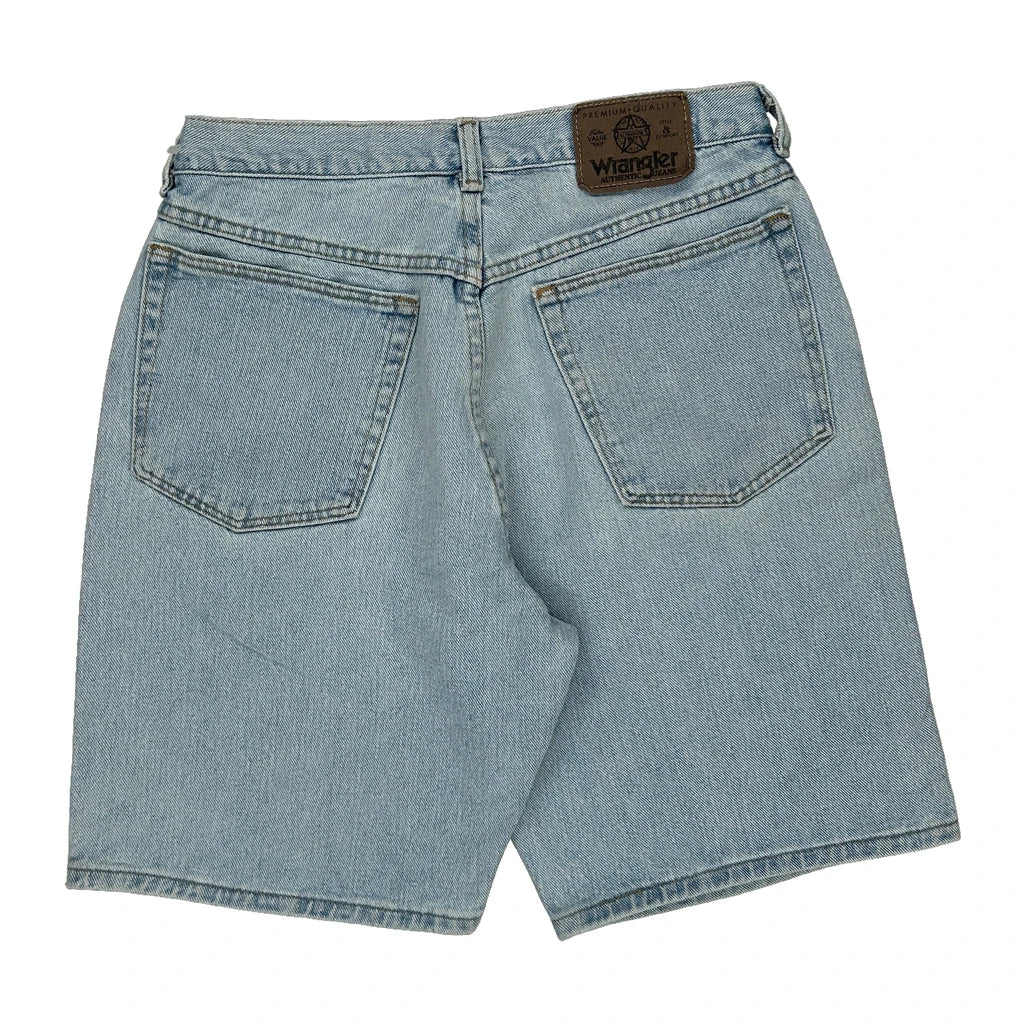 Wrangler Denim Shorts - 29W 8L Light Wash Denim Refurbished - Thrifted (note: this is a term often used to describe second- refurbished available on Cerqular