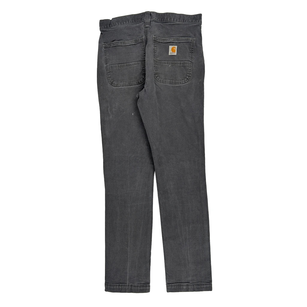 Buy Carhartt Trousers - 31W 32L Grey Cotton Refurbished - $36.17 Carhartt Trousers - 31W 32L Grey Cotton Refurbished - Thrifted (note: this is a term often used to describe second- refurbished available on Cerqular