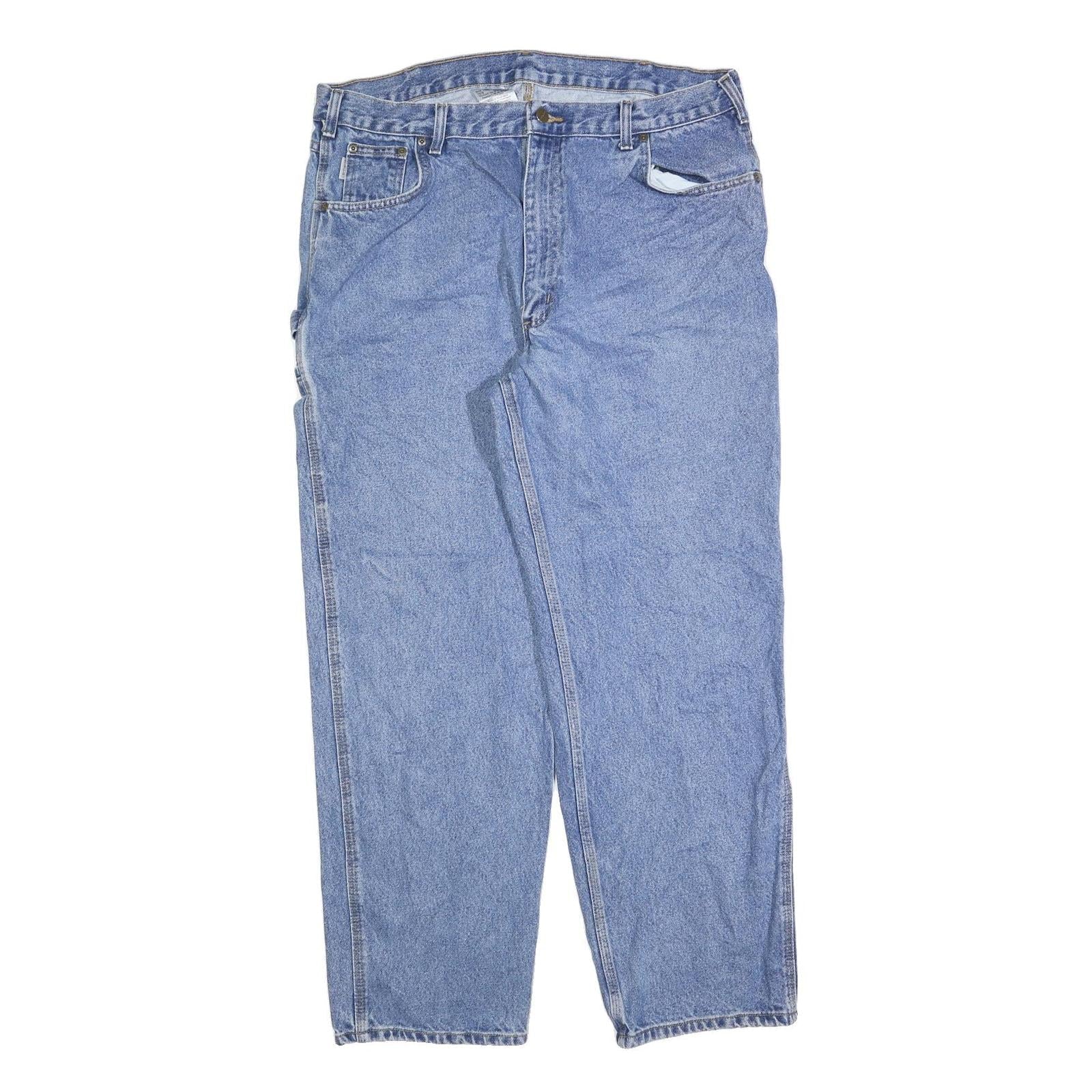 CARHARTT Mens Jeans Blue Relaxed Straight Denim Medium W40 L32 Workwear Casual Refurbished - N/A refurbished available on Cerqular