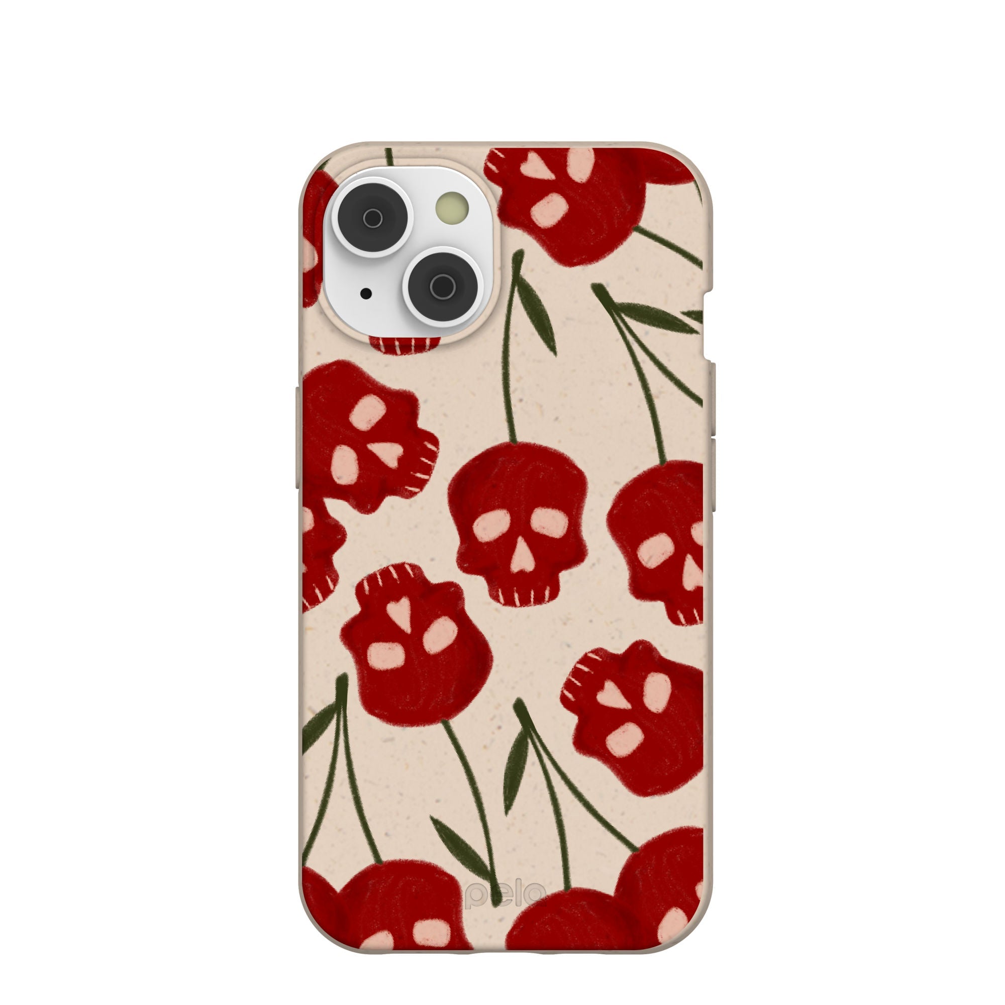 Seashell Scary Cherry iPhone 14/16e Case Refurbished - Pela Case refurbished available on Cerqular