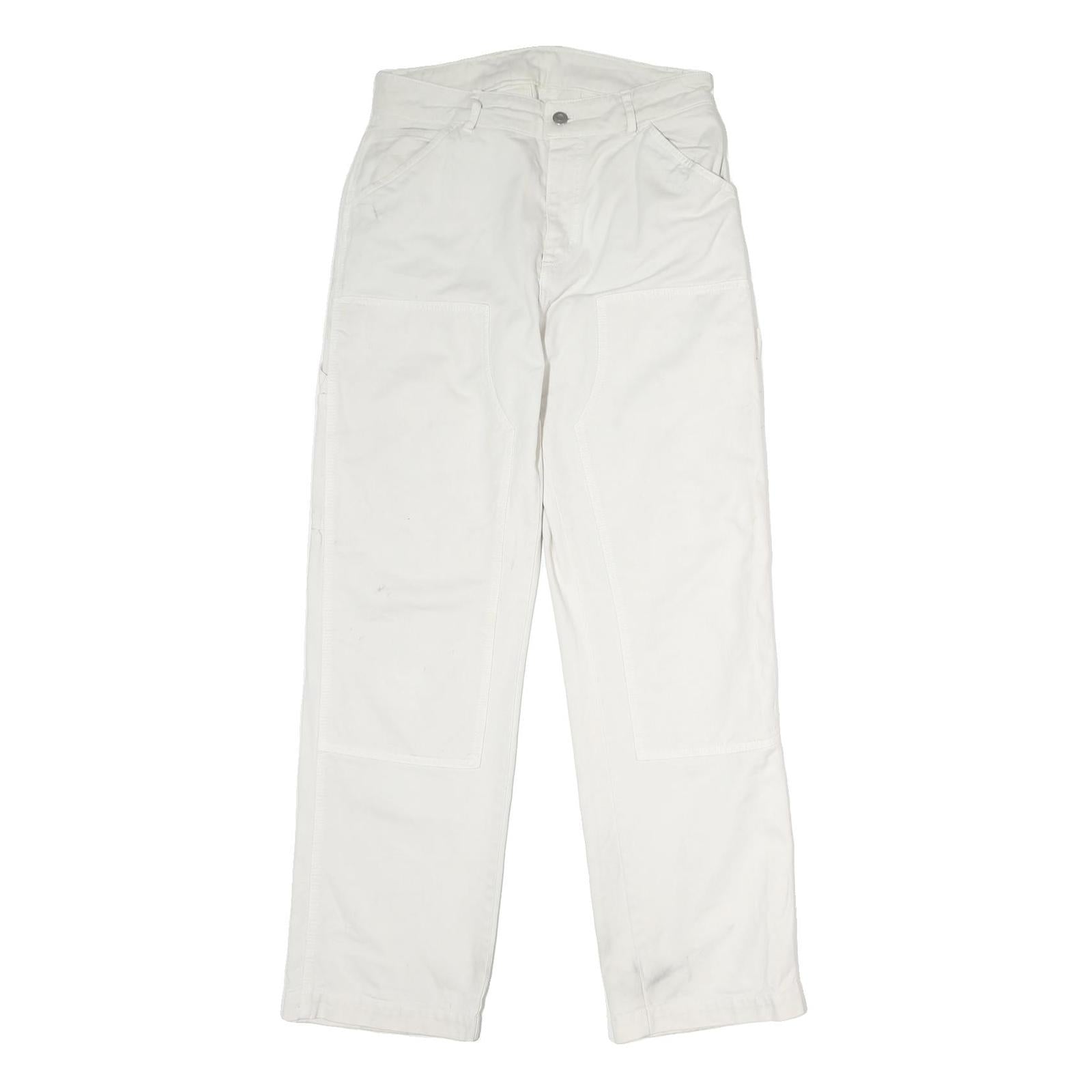 White Mens Regular Fit Denim Jeans W30 L29 Painted Look Workwear Casual Refurbished - N/A refurbished available on Cerqular
