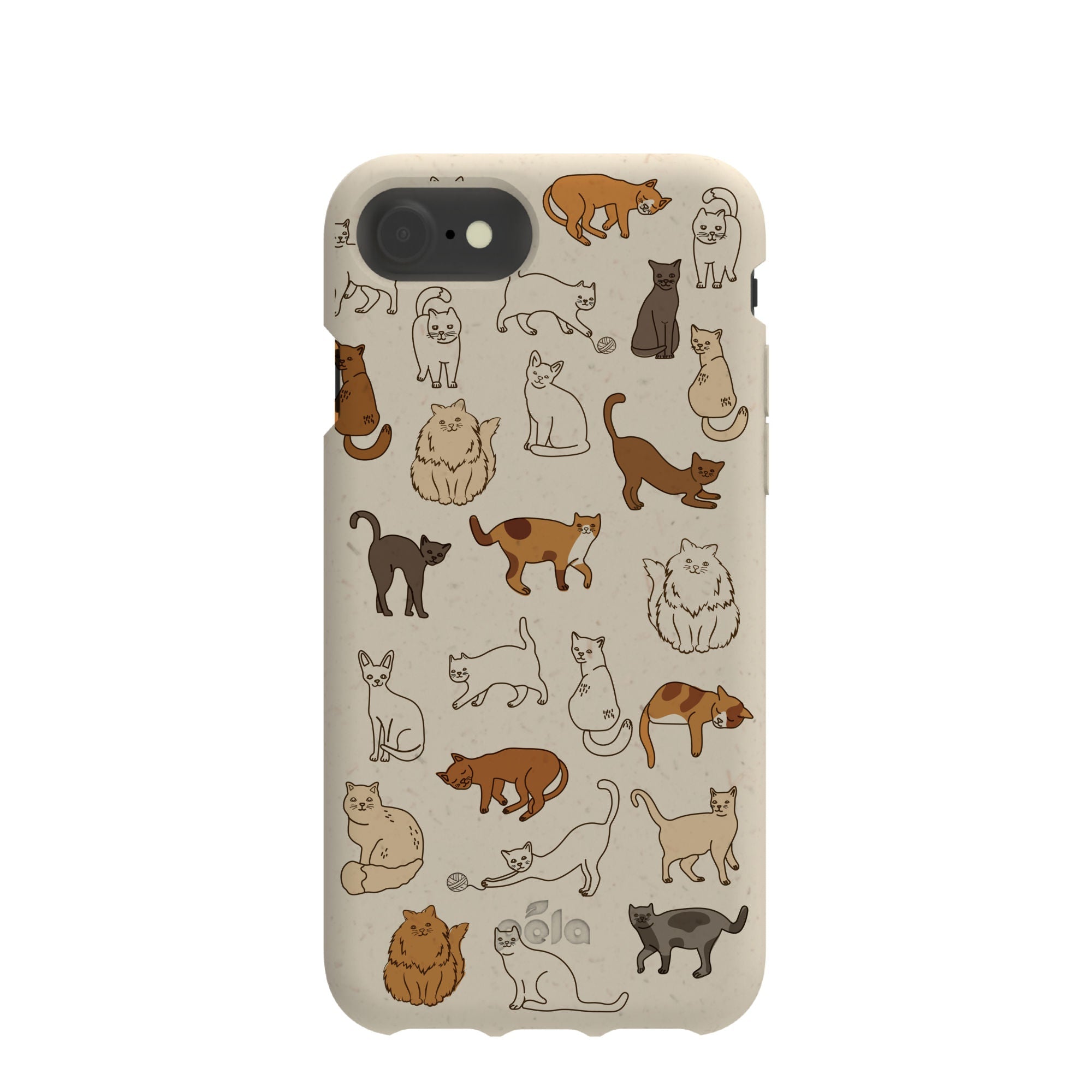 London Fog Kitty Cats iPhone 6/6s/7/8/SE Case Refurbished - Pela Case refurbished available on Cerqular