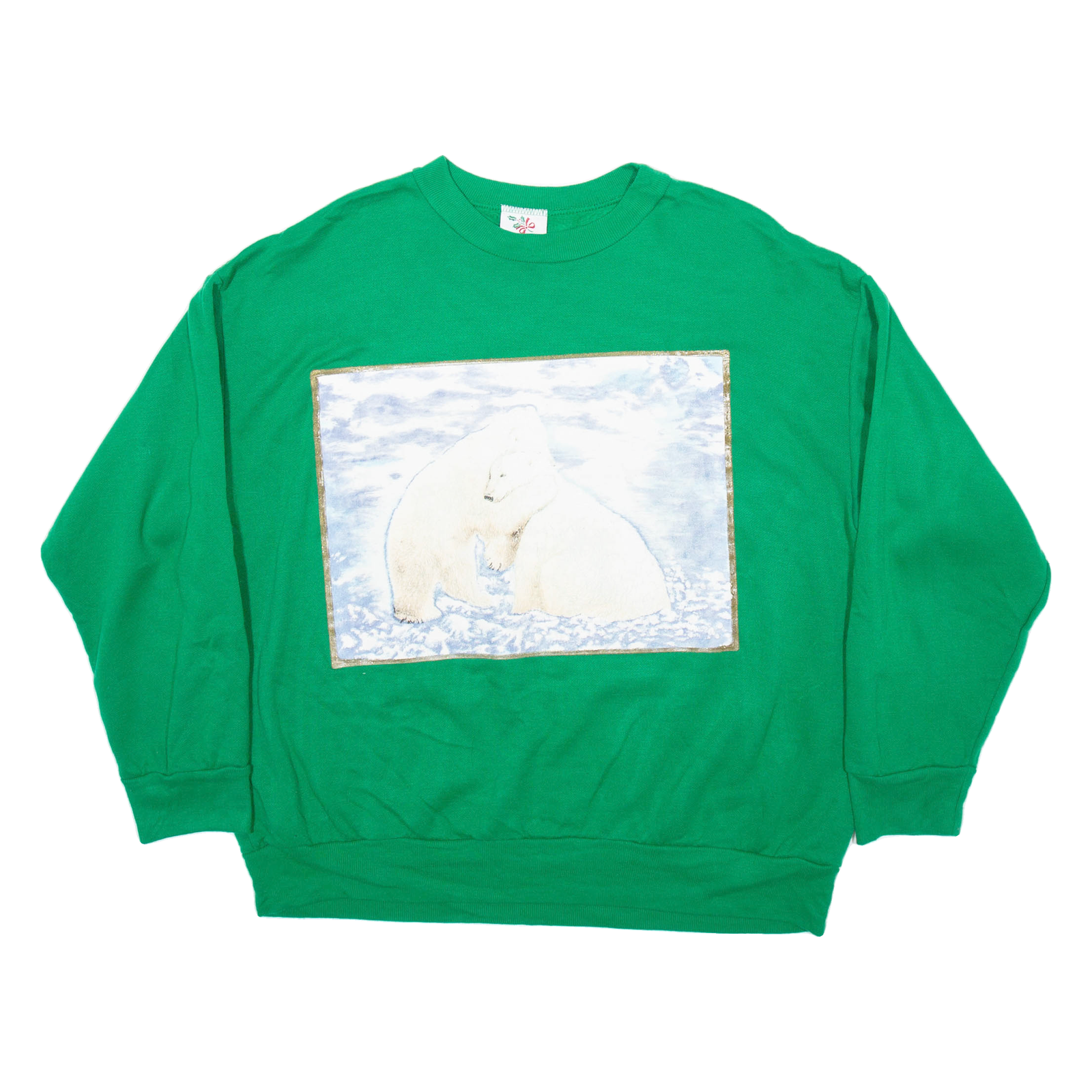NUTCRACKER Polar Bear Womens Sweatshirt Green L Refurbished - N/A refurbished available on Cerqular