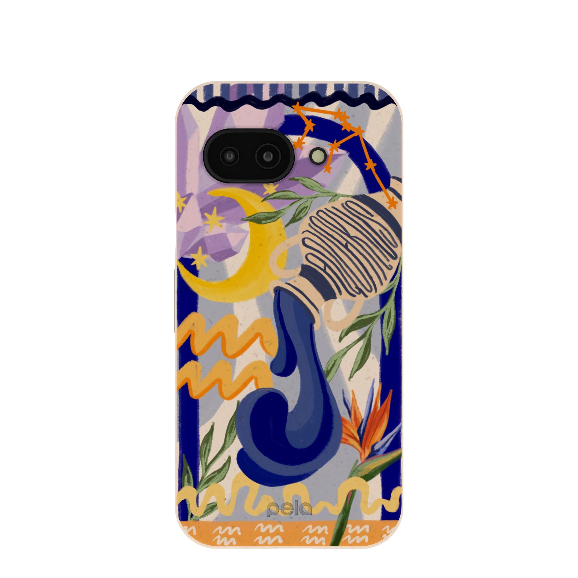 Seashell Aquarius Water Google Pixel 9a Case Refurbished - Pela Case refurbished available on Cerqular