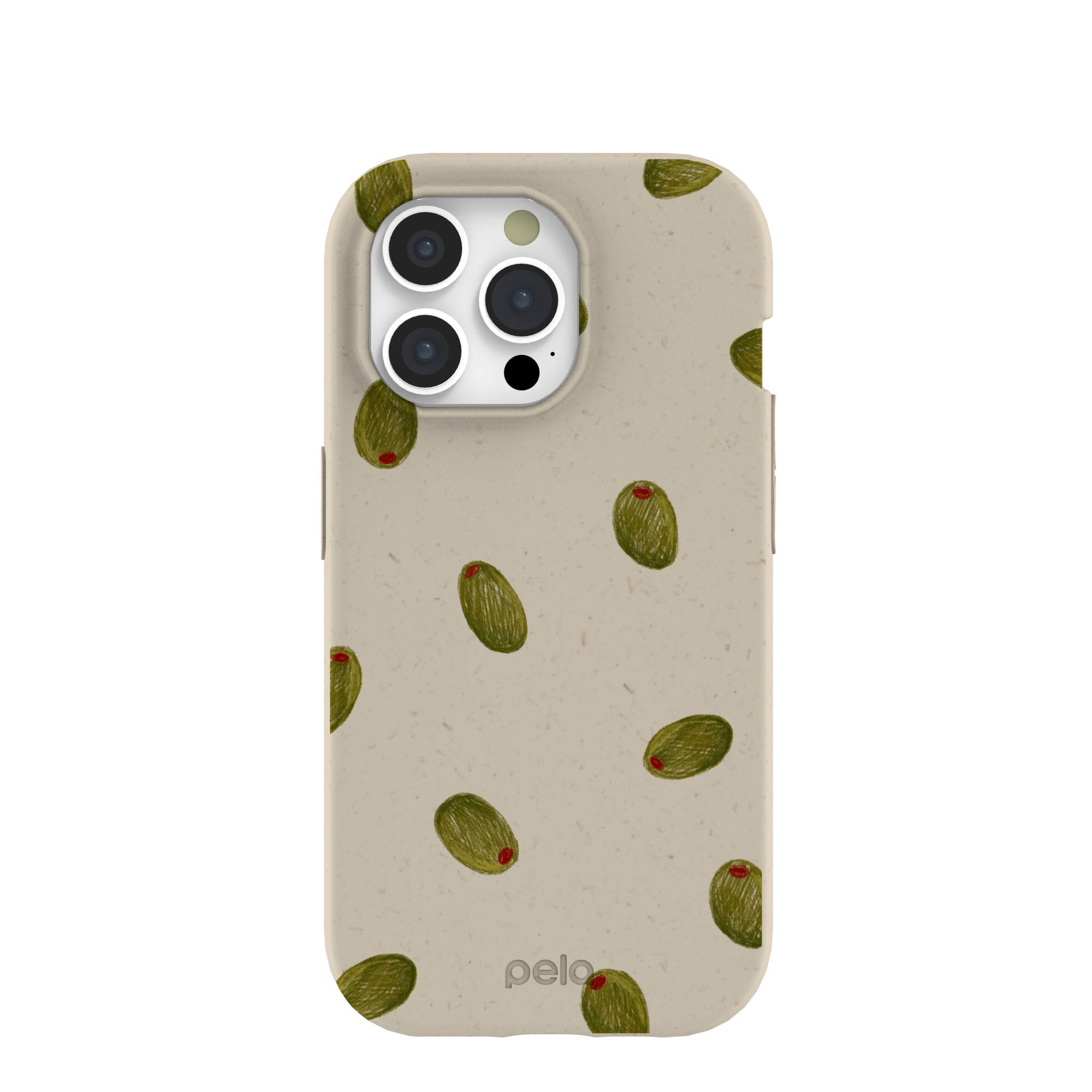 London Fog Olive Party iPhone 15 Pro Case Refurbished - Pela Case refurbished available on Cerqular