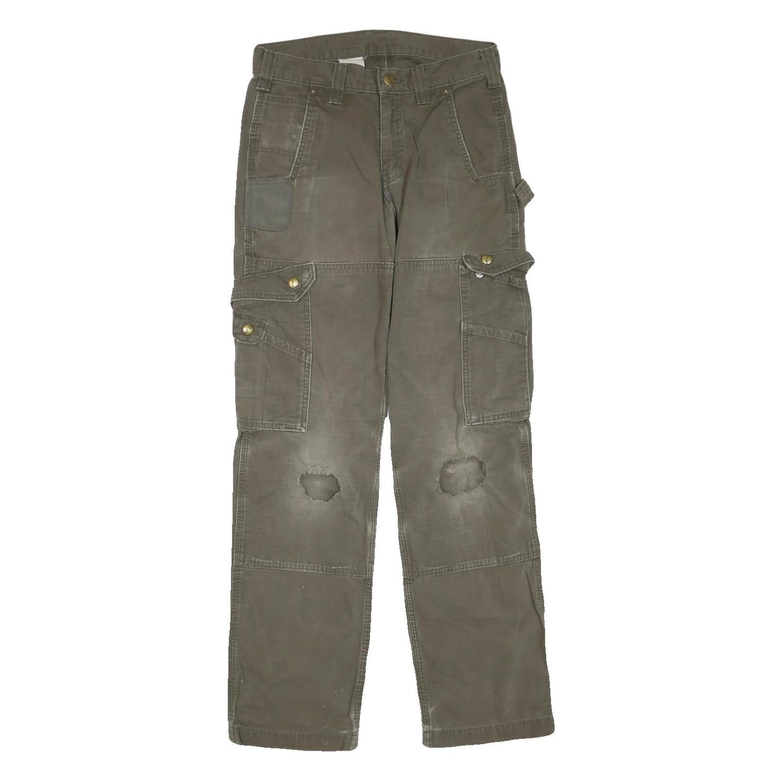 Buy CARHARTT Mens Regular Fit Green Cargo Trousers W28 L32 Cotton Blend Zip Refurbished - $40.29 CARHARTT Mens Regular Fit Green Cargo Trousers W28 L32 Cotton Blend Zip Refurbished - N/A refurbished available on Cerqular