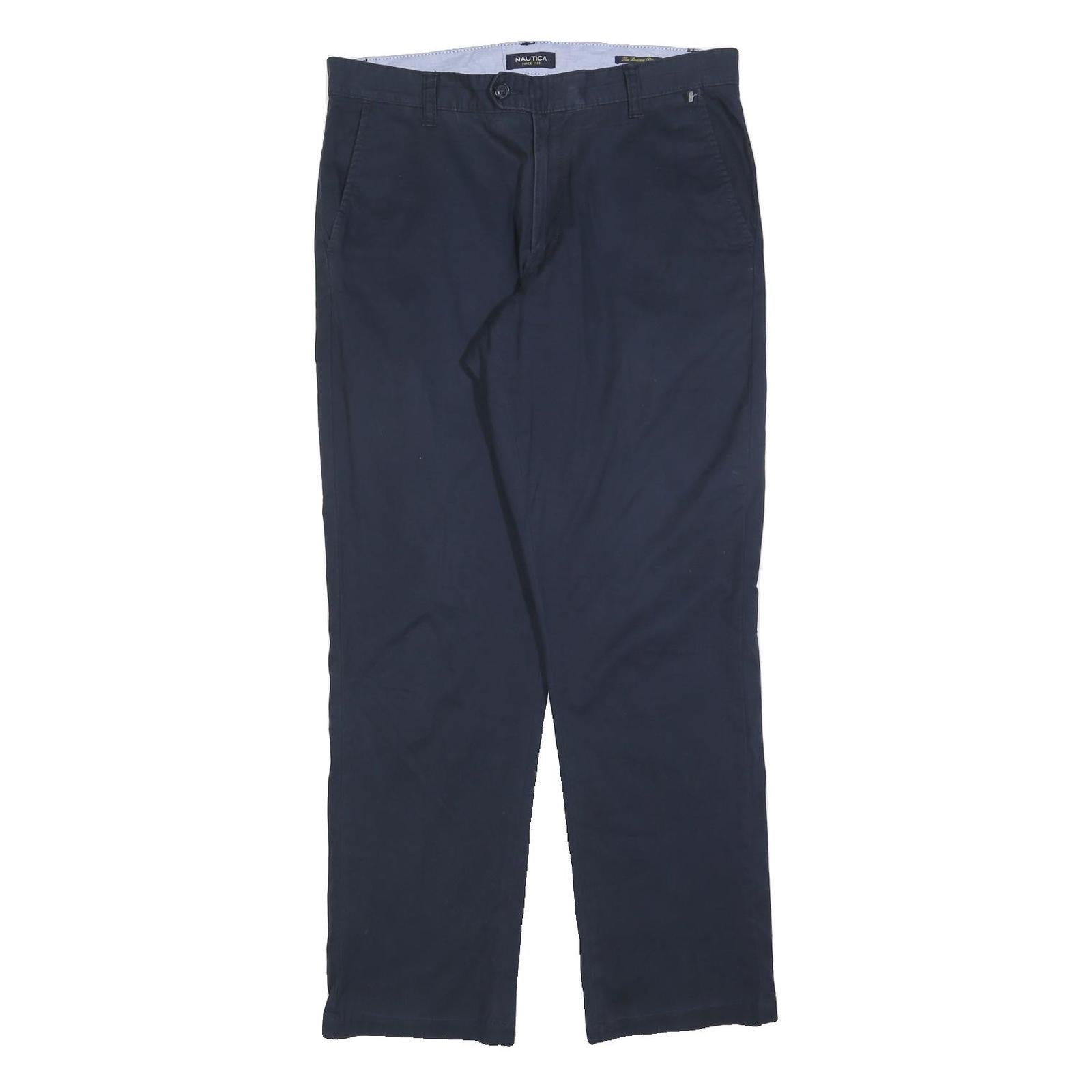 Buy NAUTICA Mens Cotton Blend Navy Regular Fit Straight Leg Trousers W34 L32 Casual Refurbished - $29.89 NAUTICA Mens Cotton Blend Navy Regular Fit Straight Leg Trousers W34 L32 Casual Refurbished - N/A refurbished available on Cerqular
