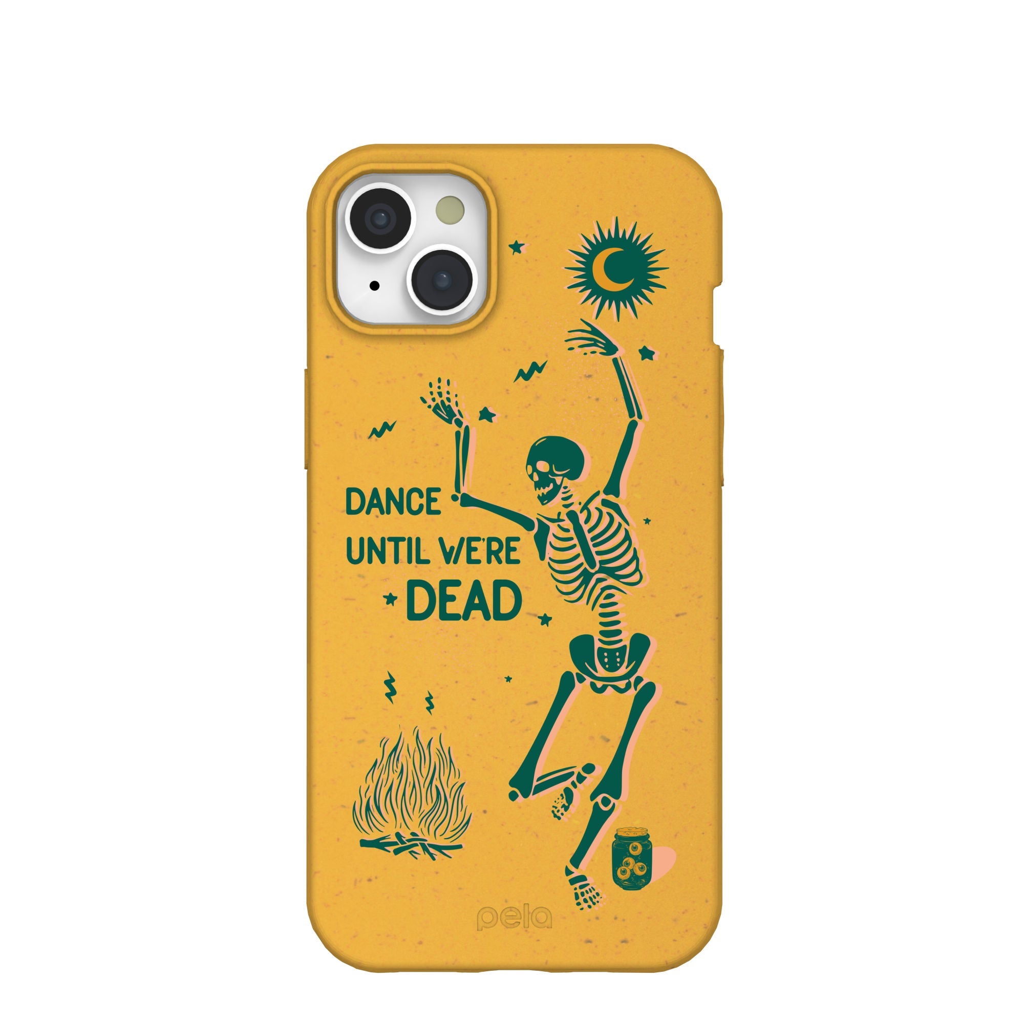 Honey Dancing Skeleton iPhone 15 Plus Case Refurbished - Pela Case refurbished available on Cerqular