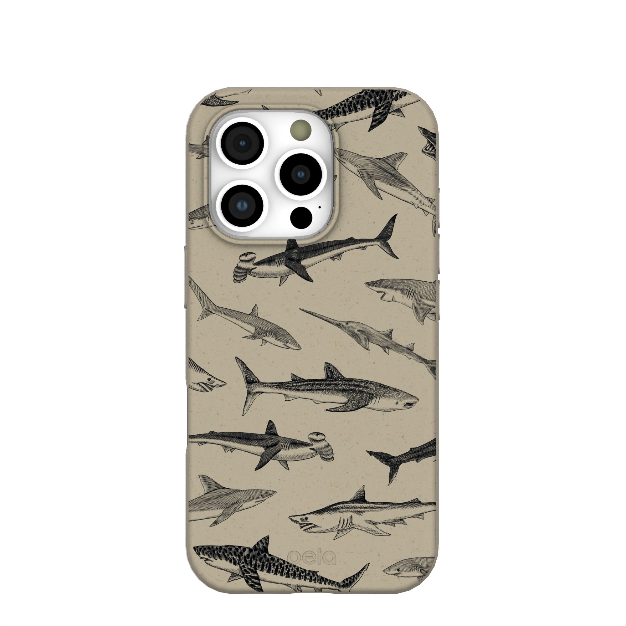 London Fog Shark World iPhone 16 Pro Case Refurbished - Pela Case refurbished available on Cerqular