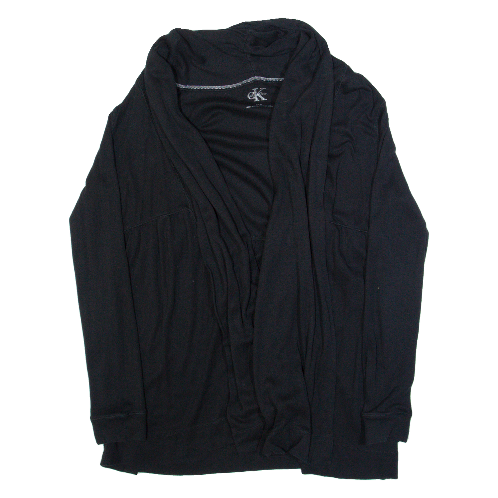 CALVIN KLEIN Womens Kimono Top Black Long Sleeve S Refurbished - N/A refurbished available on Cerqular