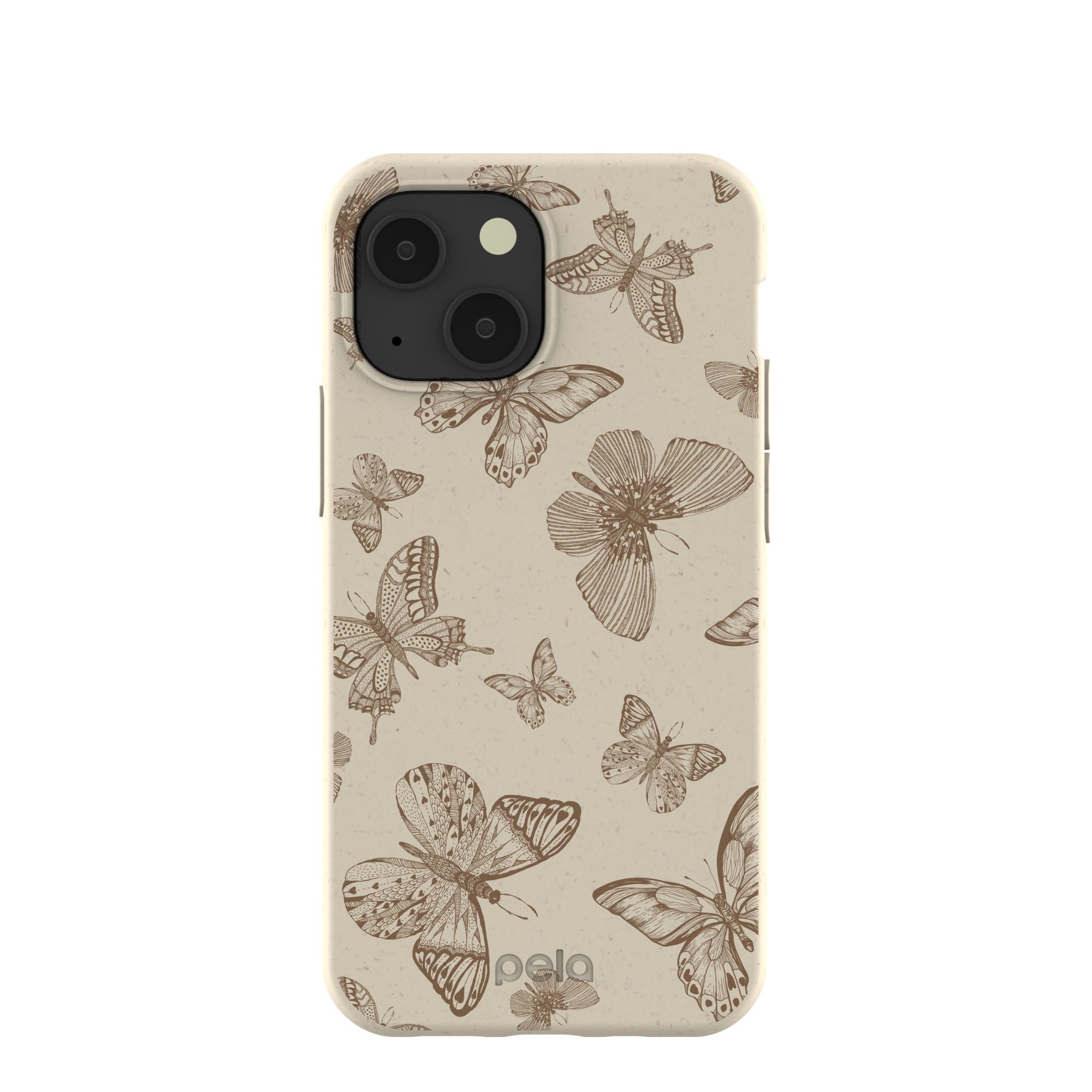 London Fog Delicate Flutters iPhone 13 Mini Case Refurbished - Pela Case refurbished available on Cerqular