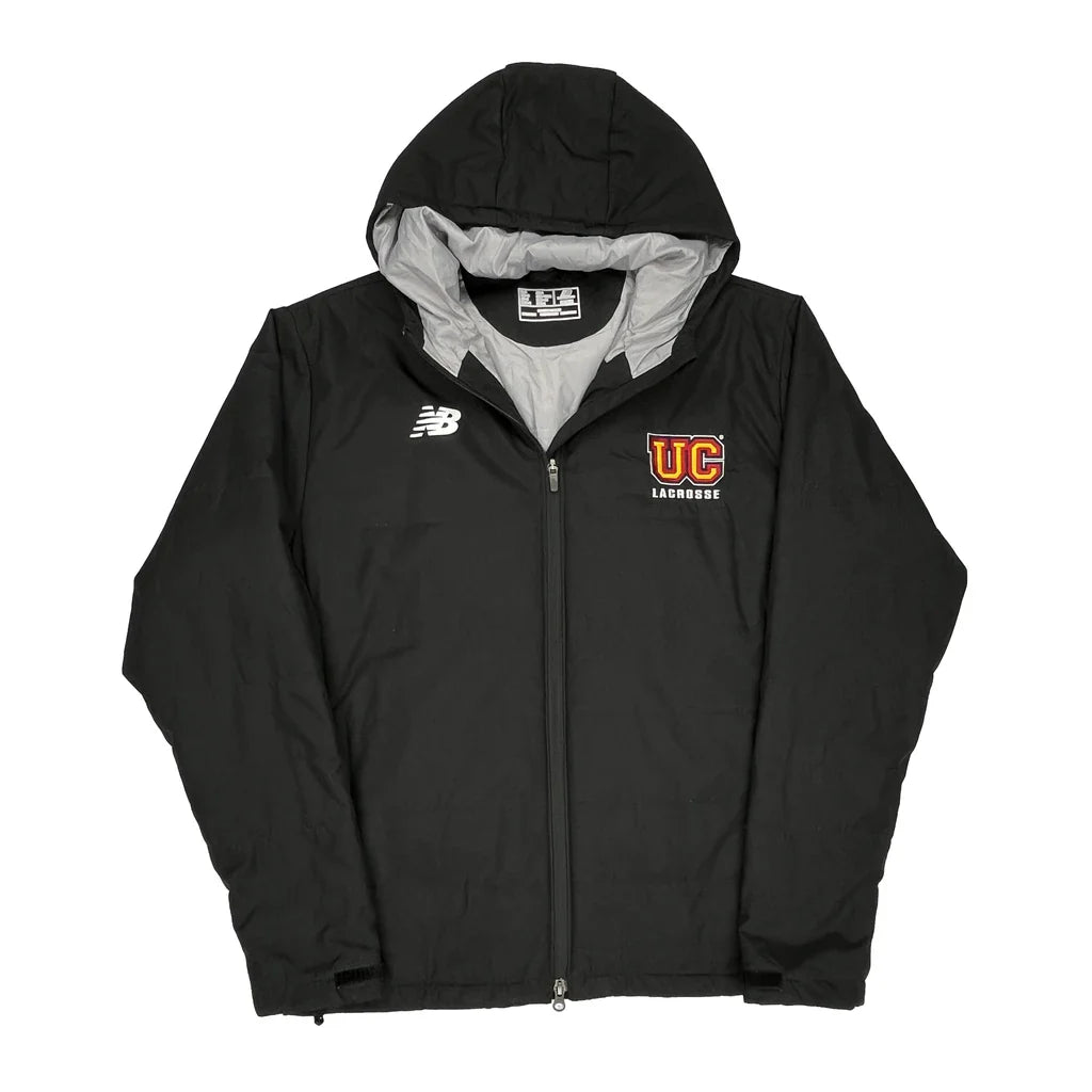 Uc Lacrosse New Balance Windbreaker - Medium Black Polyester Refurbished - Thrifted (note: this is a term often used to describe second- refurbished available on Cerqular