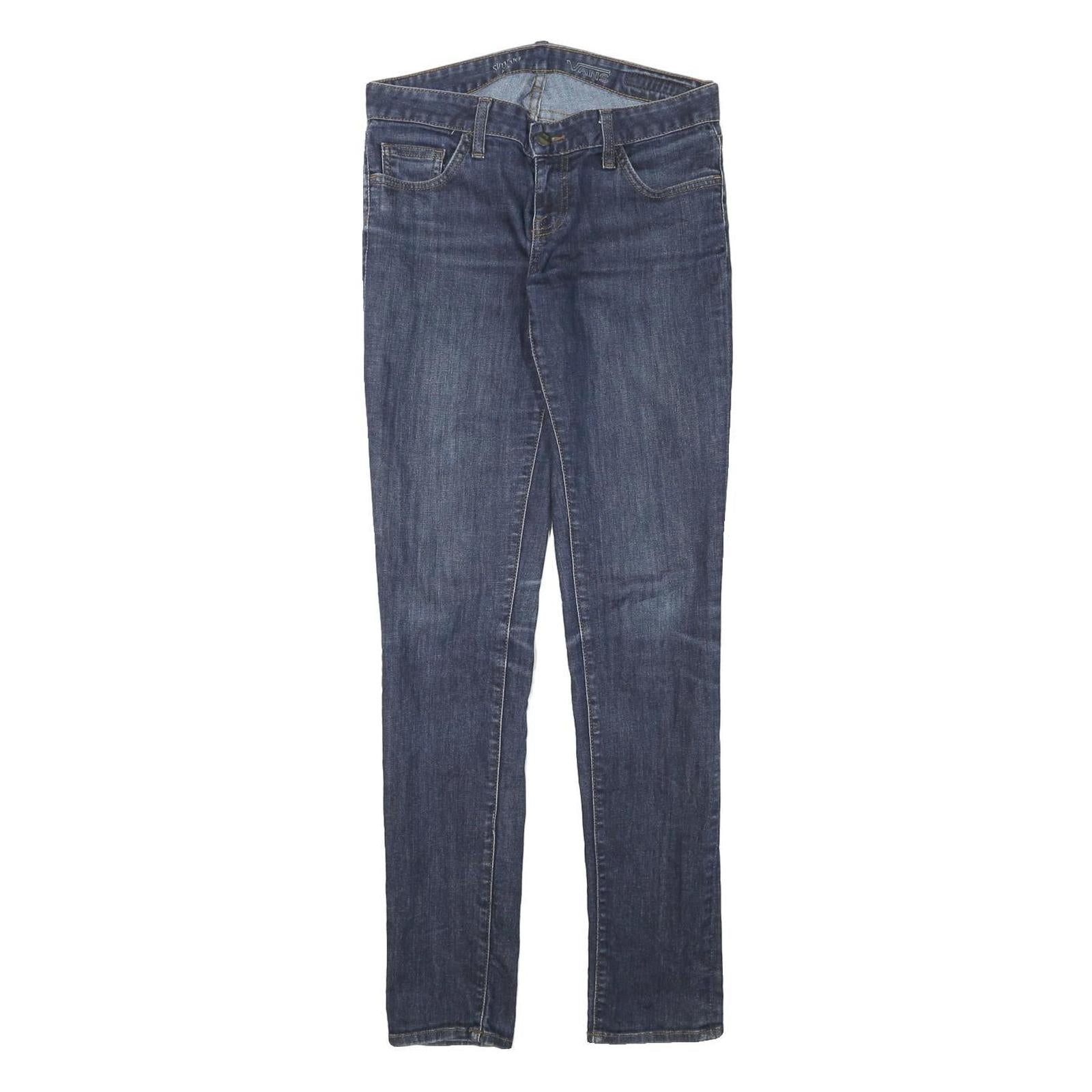 VANS Womens Blue Slim Skinny Denim Jeans W29 L31 Stretch Cotton Blend Zip Refurbished - N/A refurbished available on Cerqular