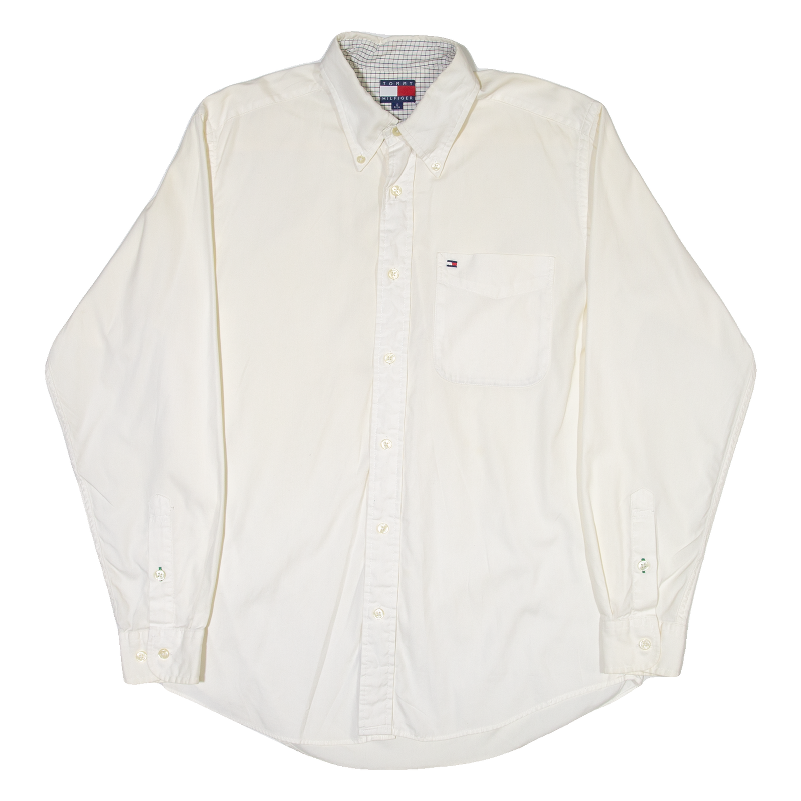 TOMMY BAHAMA Mens Plain Shirt Cream Long Sleeve S Refurbished - N/A refurbished available on Cerqular