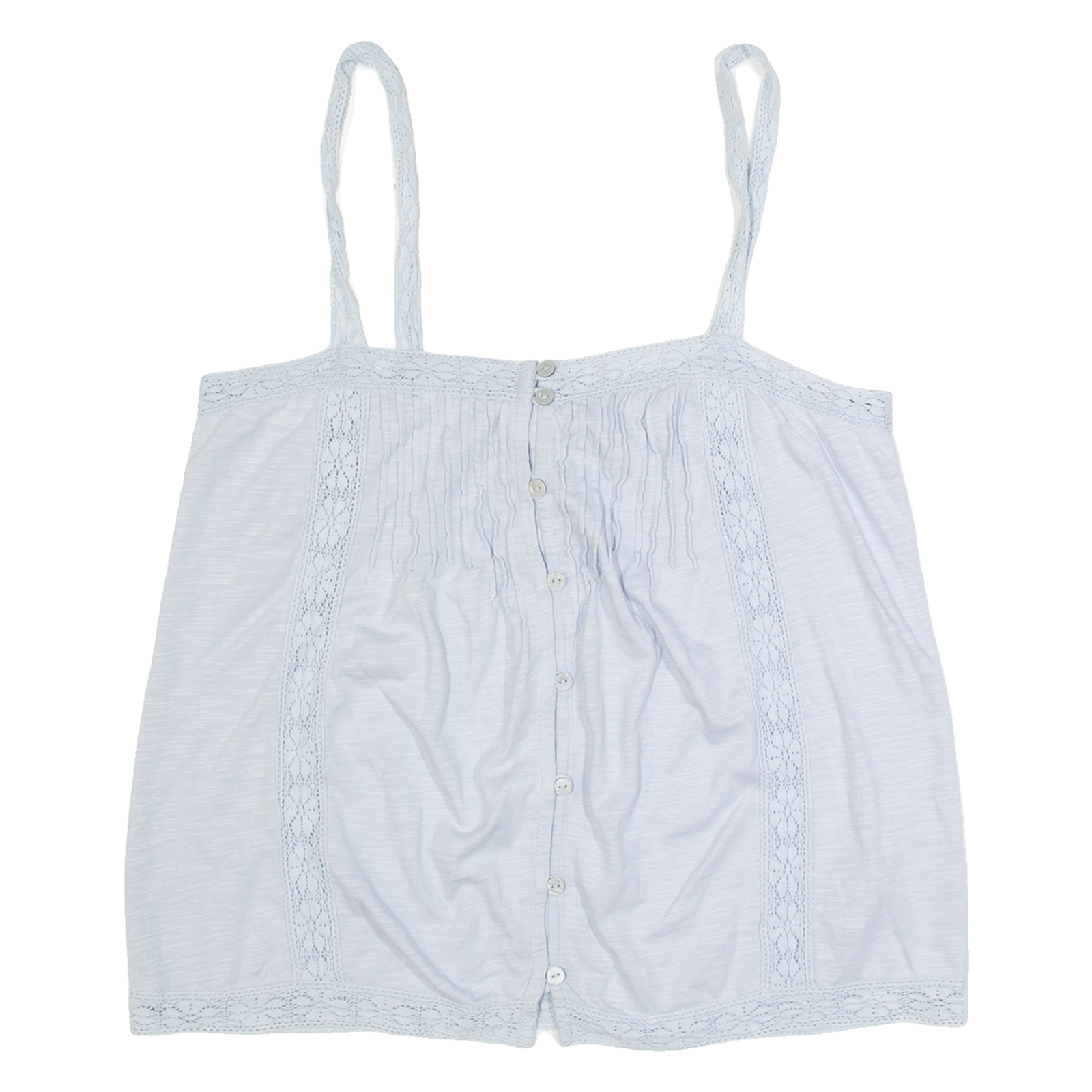 FAT FACE Womens Camisole Top Blue Sleeveless UK 8 Refurbished - N/A refurbished available on Cerqular