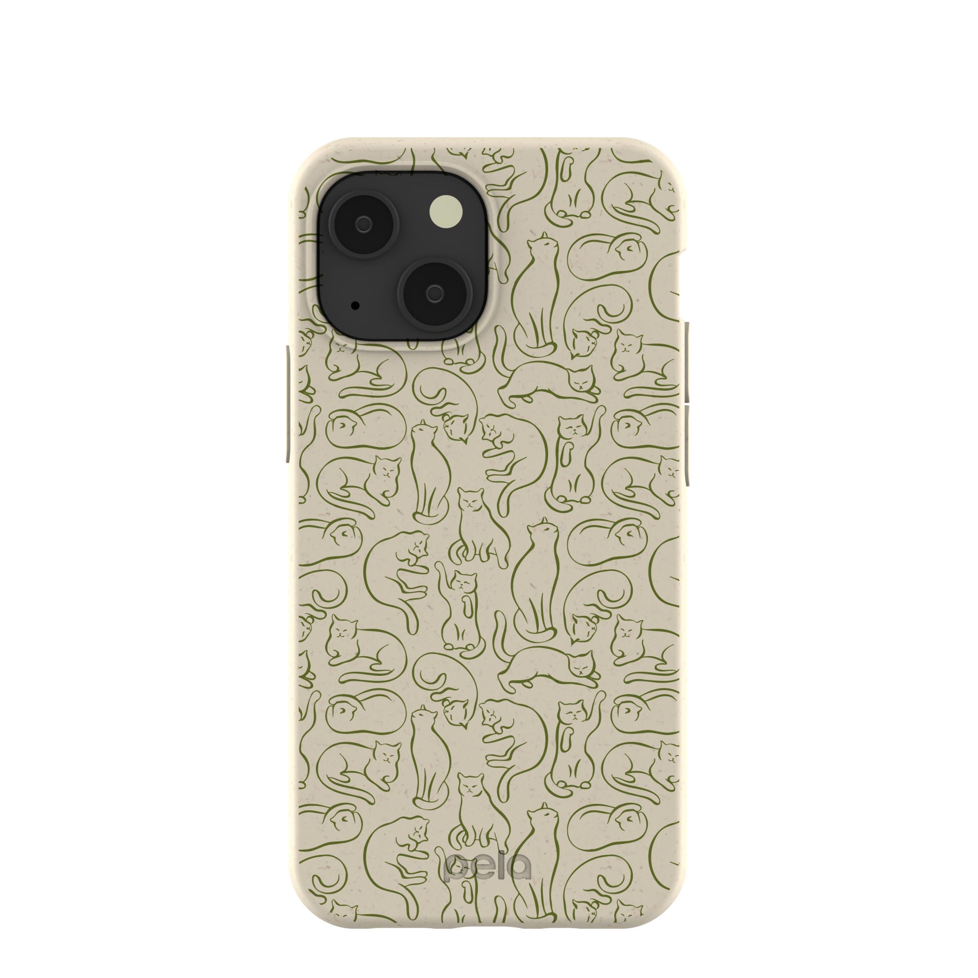 London Fog Say Meow iPhone 13 Mini Case Refurbished - Pela Case refurbished available on Cerqular