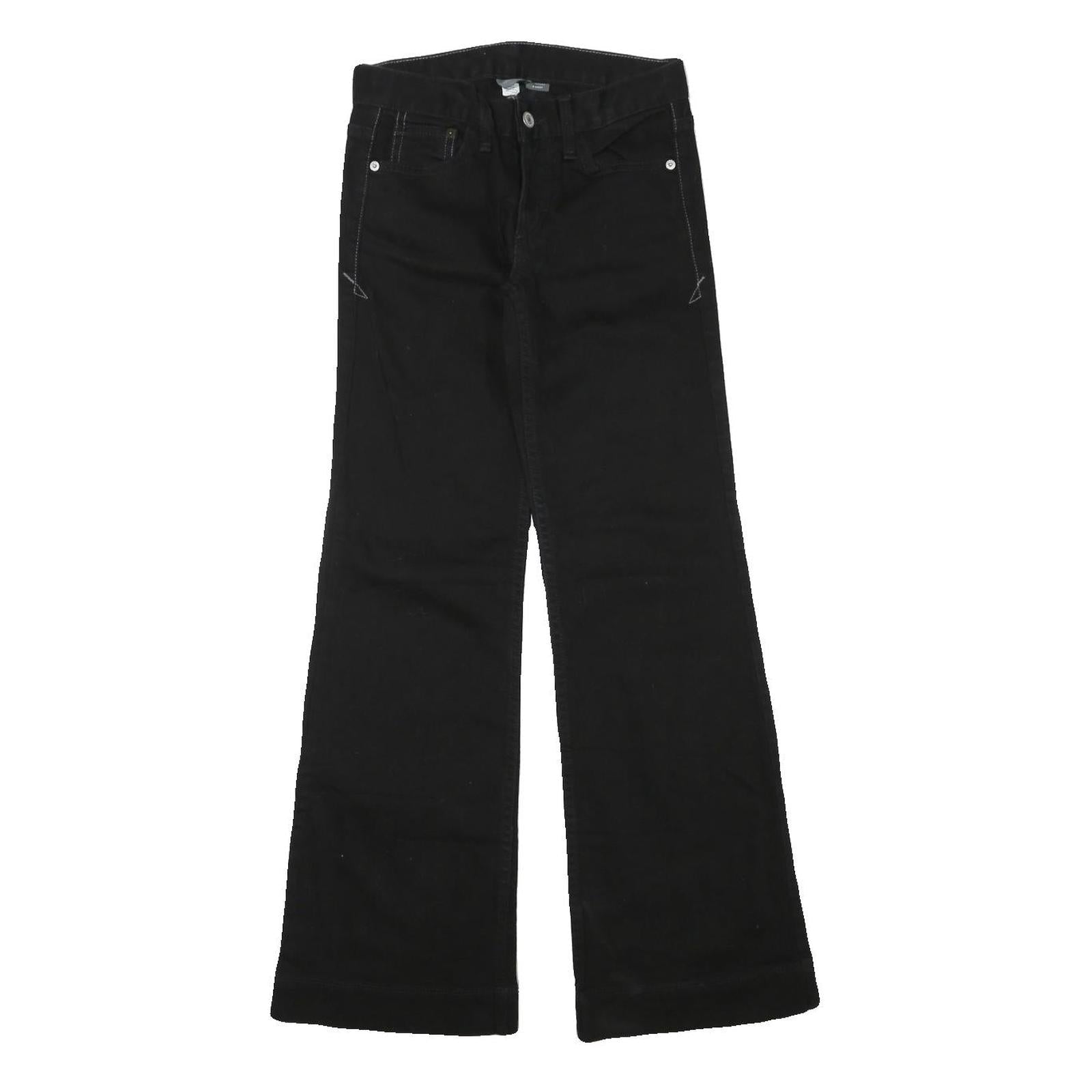 ARMANI EXCHANGE Womens Jeans Black Regular Straight Denim W25 L30 Zip Cotton Refurbished - N/A refurbished available on Cerqular