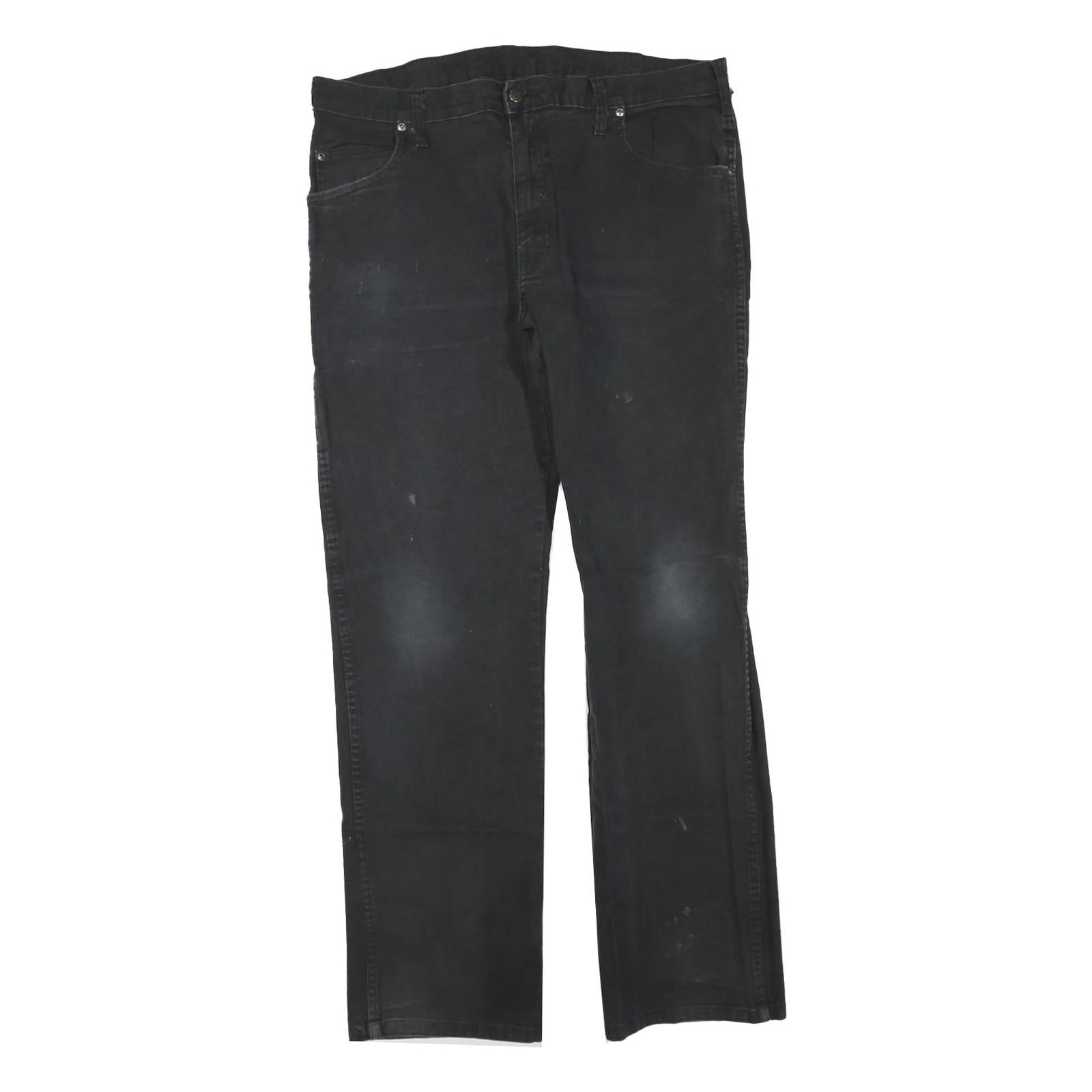 DICKIES Womens Jeans Black Regular Straight Denim W38 L32 Workwear Zip Closure Refurbished - N/A refurbished available on Cerqular