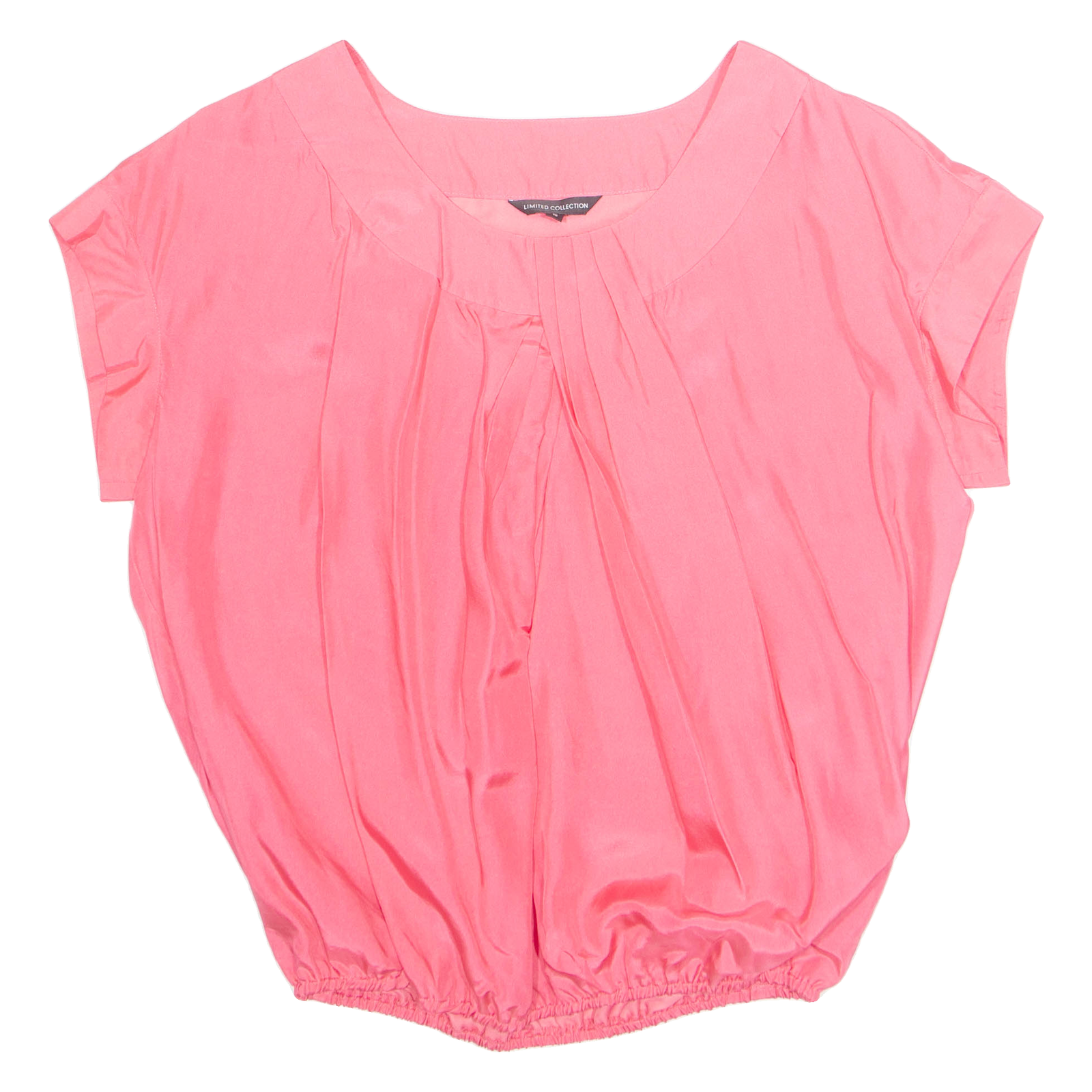 LIMITED COLLECTION Elasticated Hem Womens Top Pink M Refurbished - N/A refurbished available on Cerqular