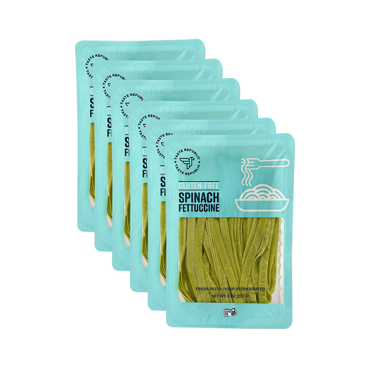 Fresh Gluten-Free Spinach Fettuccine (6-Pack) Refurbished - Taste Republic refurbished available on Cerqular