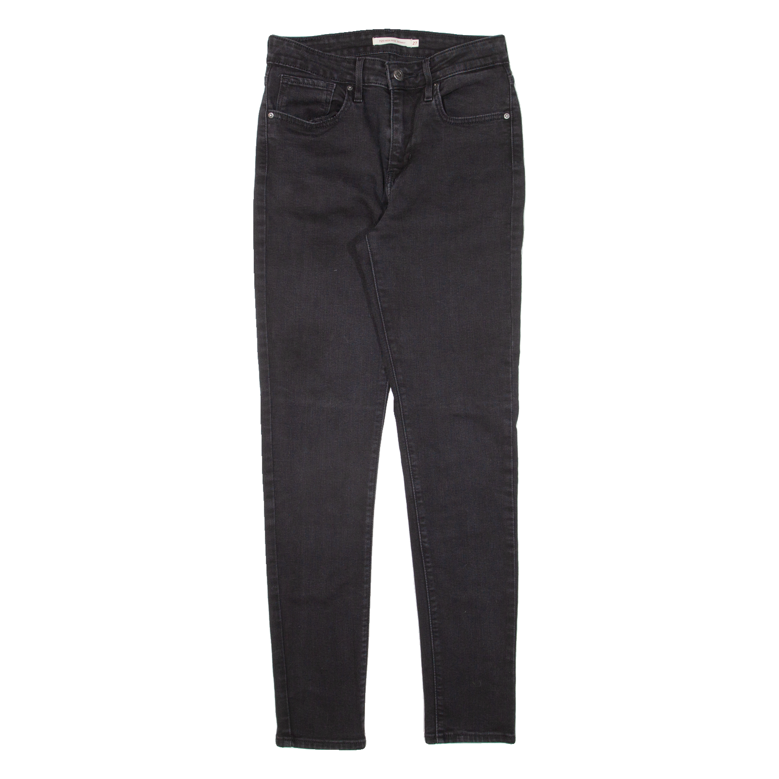 LEVI'S 721 High Rise Womens Jeans Black Slim Skinny W27 L30 Refurbished - N/A refurbished available on Cerqular