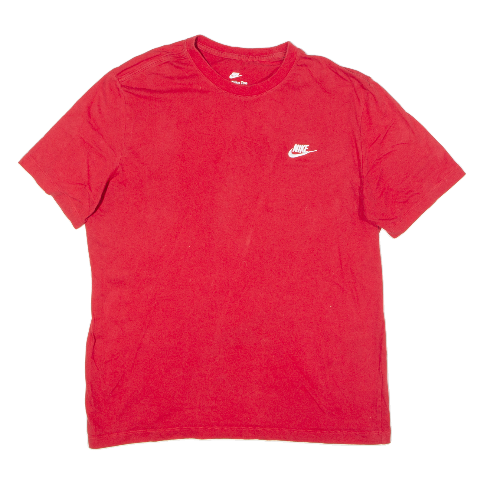 NIKE Mens T-Shirt Red Crew Neck L Refurbished - N/A refurbished available on Cerqular