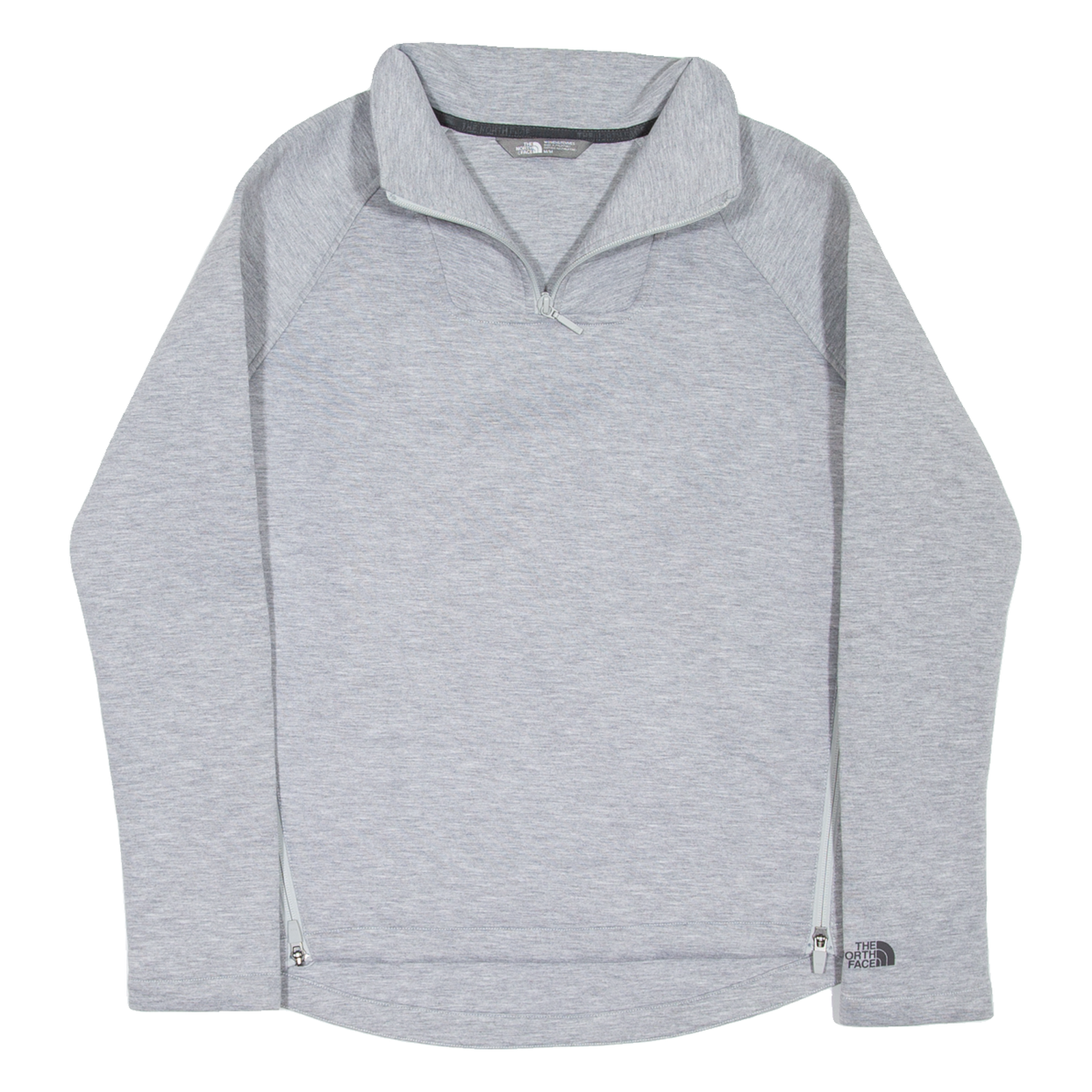 THE NORTH FACE Womens Sweatshirt Grey 1/4 Zip M Refurbished - N/A refurbished available on Cerqular