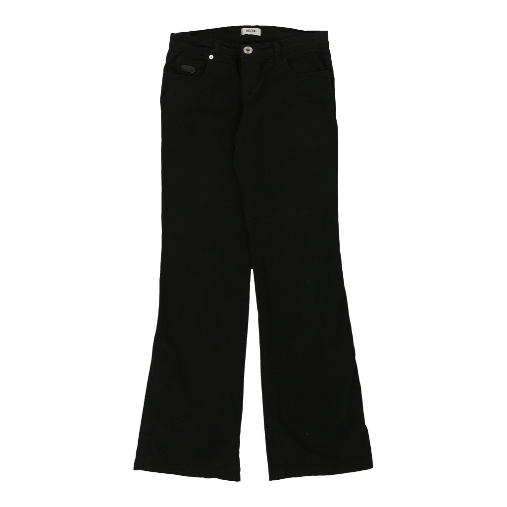 Moschino Jeans Trousers - 30W UK 8 Black Cotton Blend Refurbished - Thrifted (note: this is a term often used to describe second- refurbished available on Cerqular