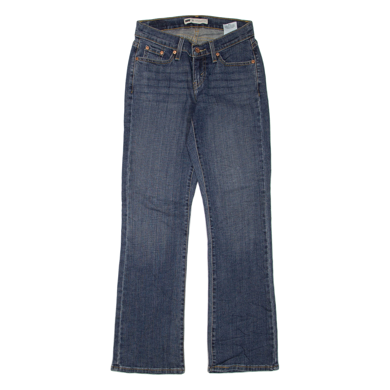 LEVI'S Curvy Womens Jeans Blue Regular Bootcut Acid Wash W26 L32 Refurbished - N/A refurbished available on Cerqular