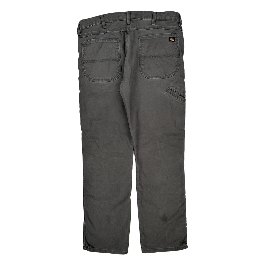 Buy Dickies Carpenter Trousers - 37W 32L Grey Cotton Blend Refurbished - $22.77 Dickies Carpenter Trousers - 37W 32L Grey Cotton Blend Refurbished - Thrifted (note: this is a term often used to describe second- refurbished available on Cerqular