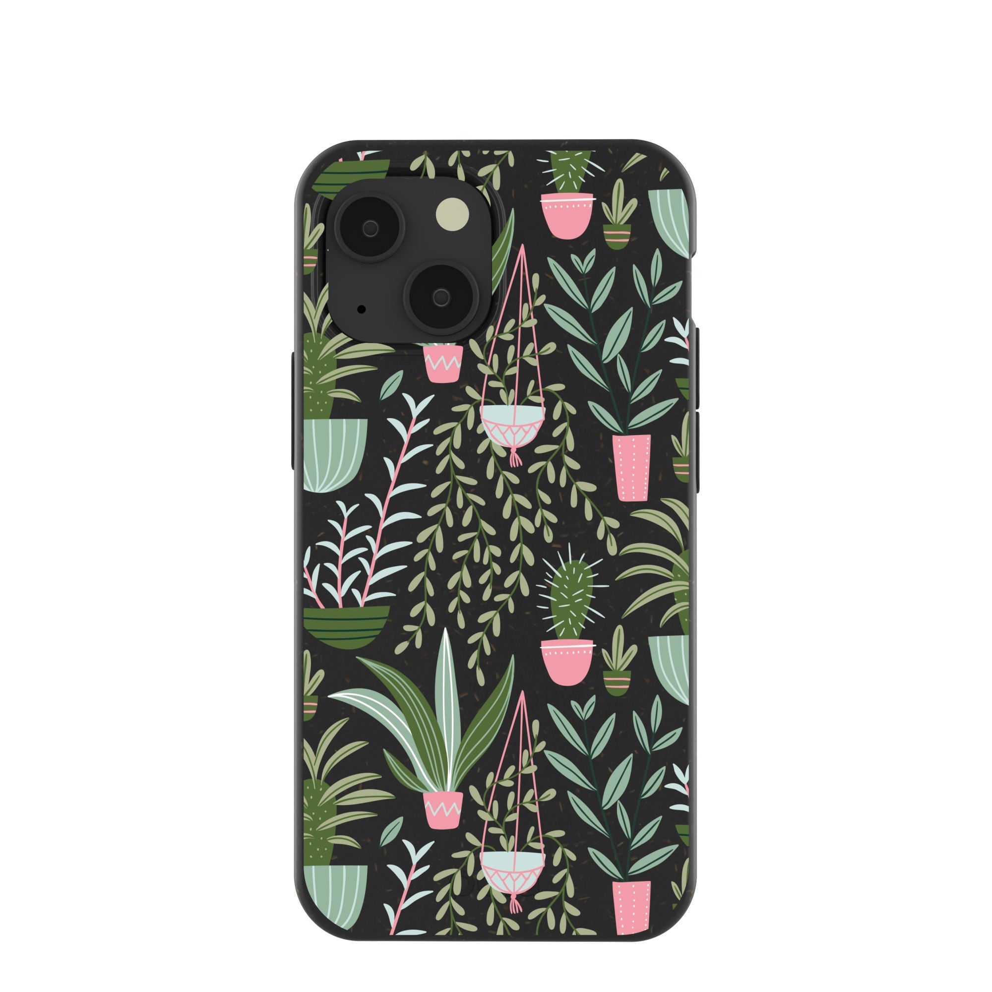 Black Indoor Garden iPhone 13 Mini Case Refurbished - Pela Case refurbished available on Cerqular