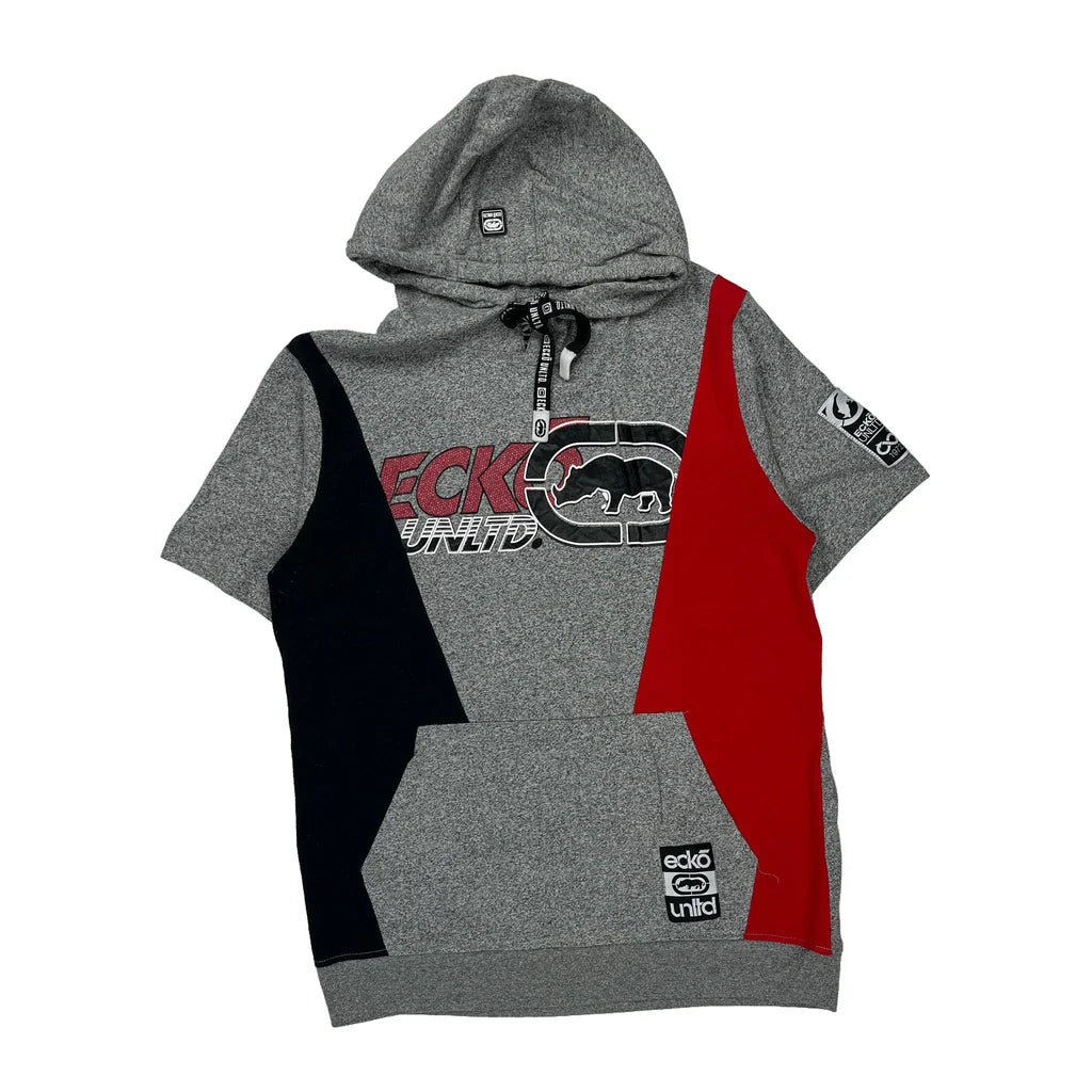 Rawthentic Ecko Unltd Hip Hop Hoodie - Medium Black Cotton Refurbished - Thrifted (note: this is a term often used to describe second- refurbished available on Cerqular