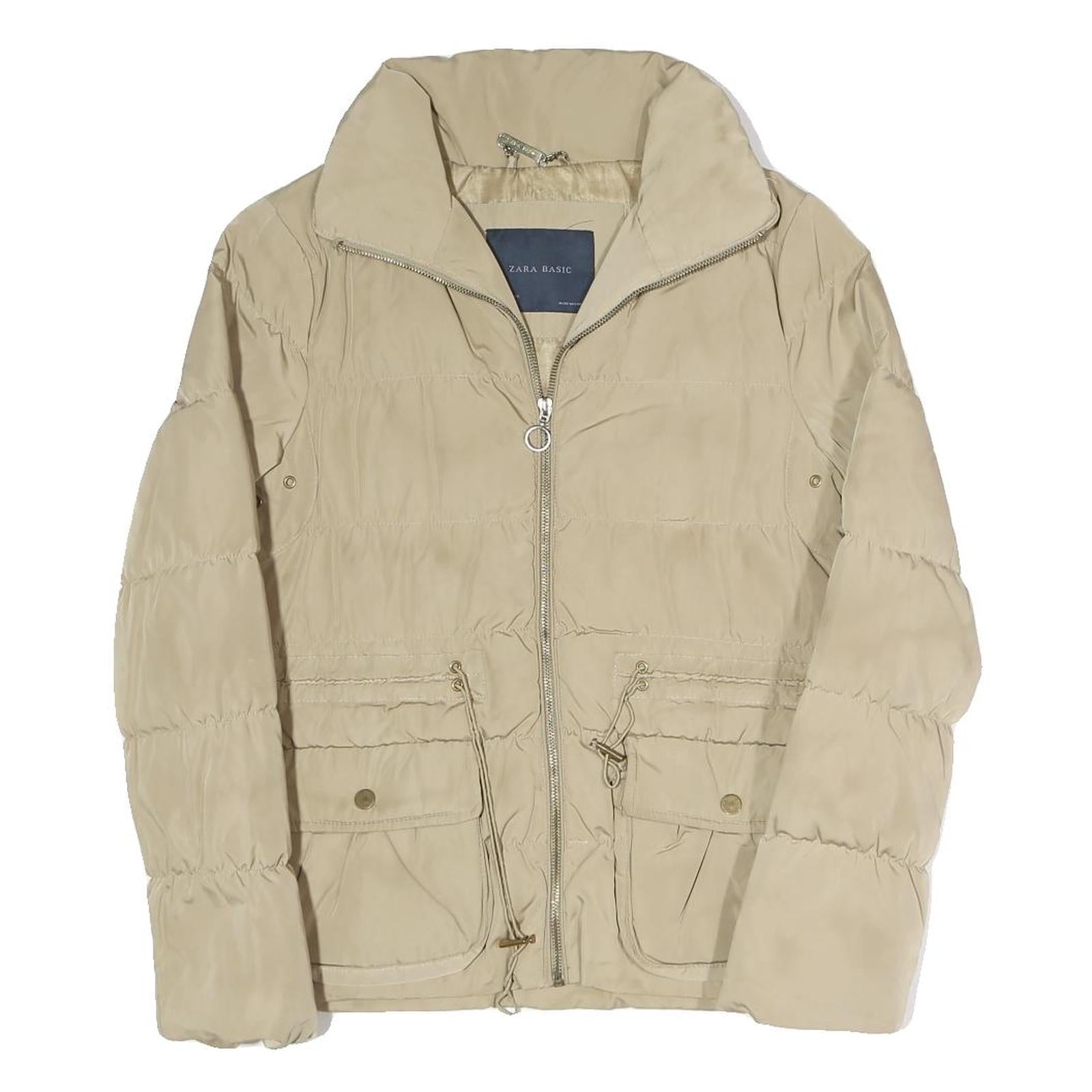 Buy ZARA Womens Beige Lightweight Puffer Jacket M Polyester Blend Casual Outerwear Refurbished - $38.99 ZARA Womens Beige Lightweight Puffer Jacket M Polyester Blend Casual Outerwear Refurbished - N/A refurbished available on Cerqular