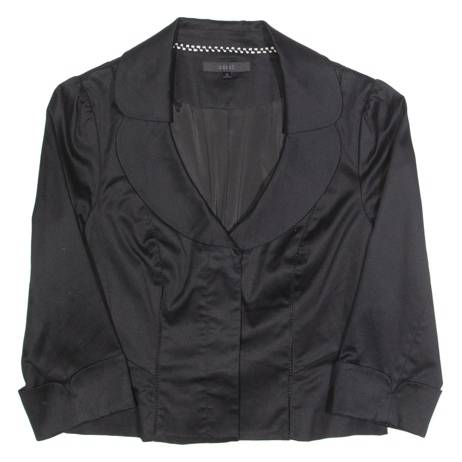 COAST Womens Blazer Jacket Black UK 12 Refurbished - N/A refurbished available on Cerqular