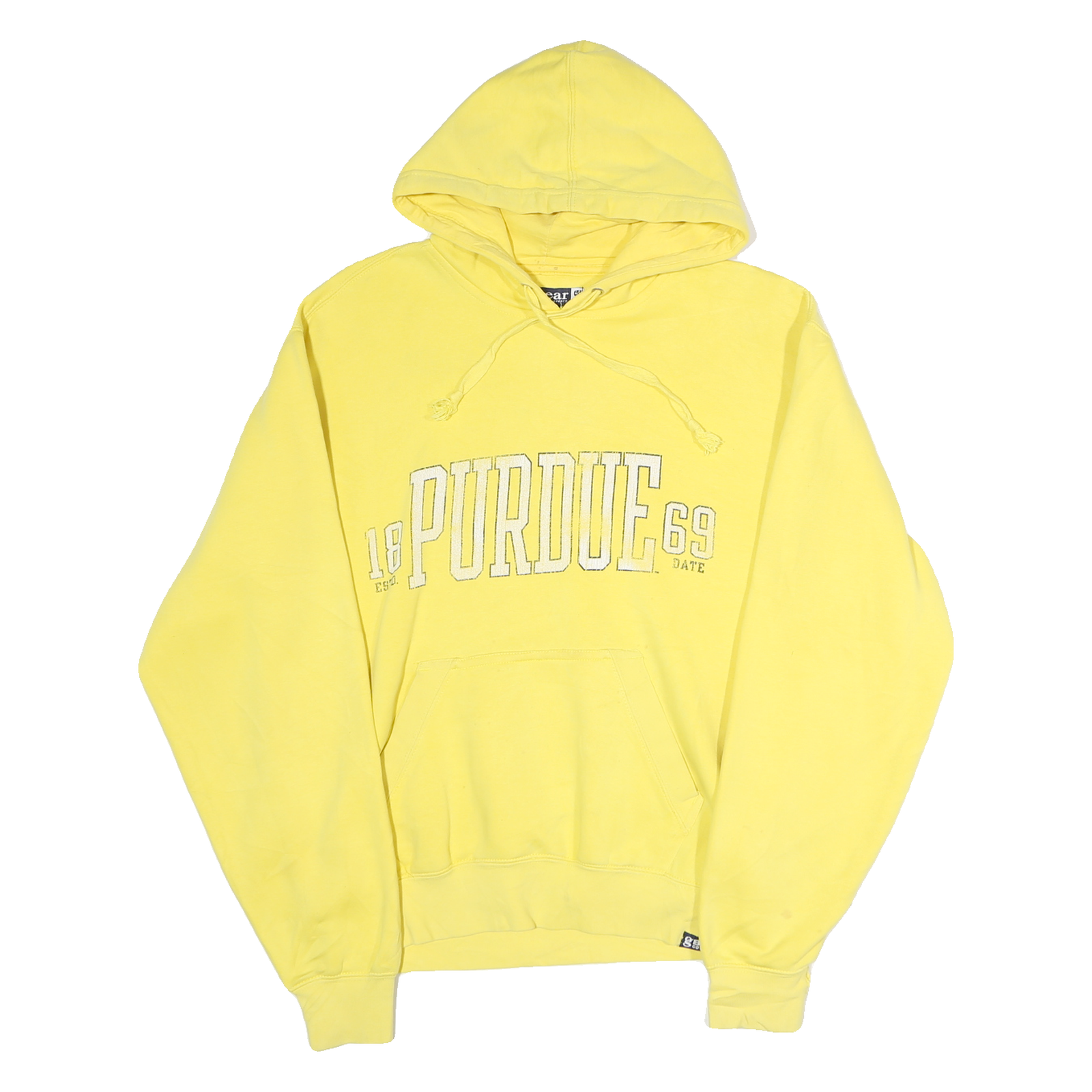GEAR Womens Yellow Purdue Pullover Hoodie S Cotton Casual Sweatshirt Refurbished - N/A refurbished available on Cerqular