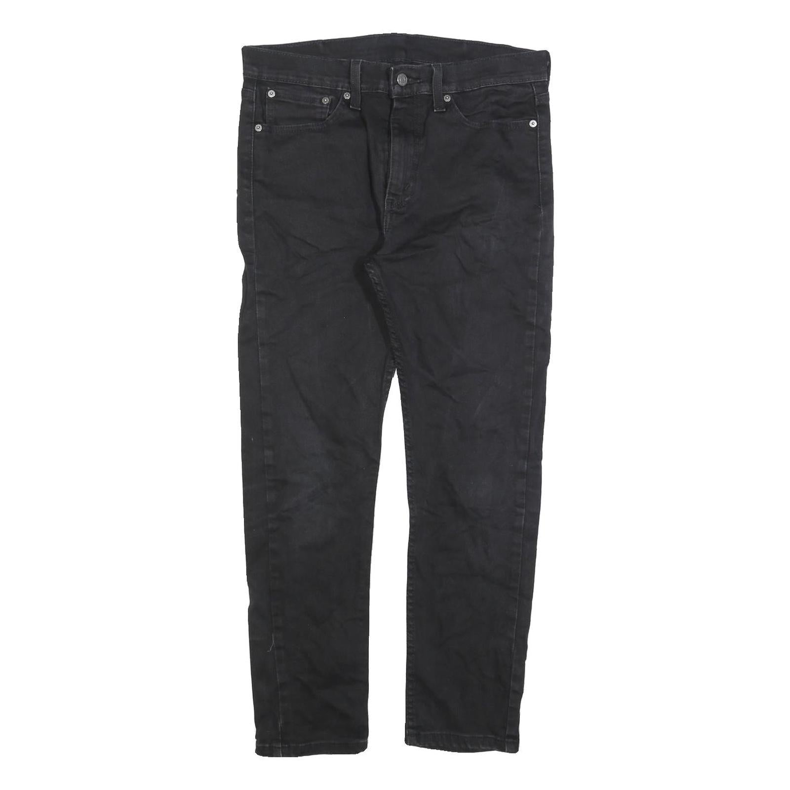 LEVI'S 510 Mens Black Regular Skinny Denim Raw W32 L29 Zip Cotton Blend Jeans Refurbished - N/A refurbished available on Cerqular