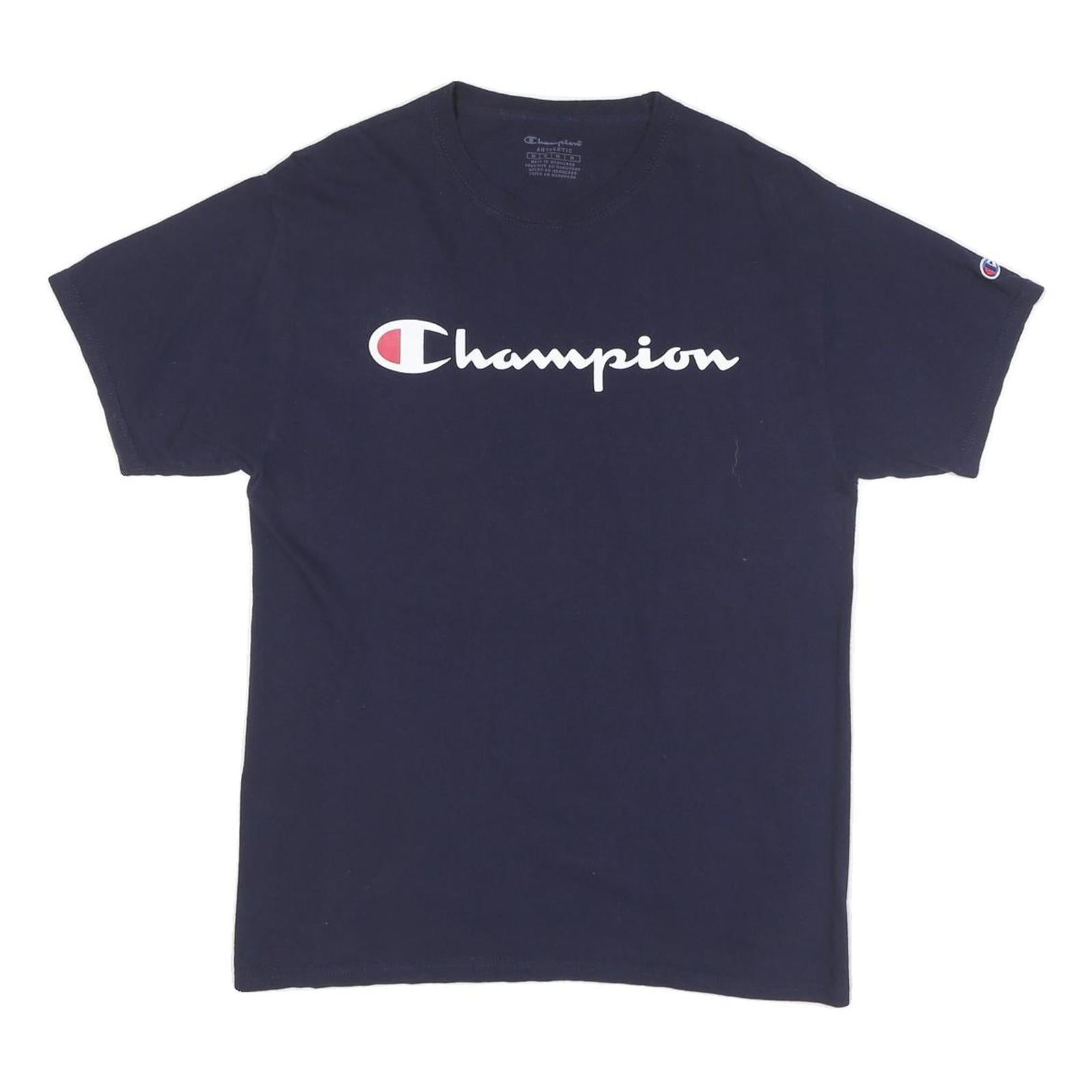 Buy CHAMPION Mens Blue Graphic T-Shirt M Short Sleeve Crew Neck Logo Cotton Blend Refurbished - $18.19 CHAMPION Mens Blue Graphic T-Shirt M Short Sleeve Crew Neck Logo Cotton Blend Refurbished - N/A refurbished available on Cerqular