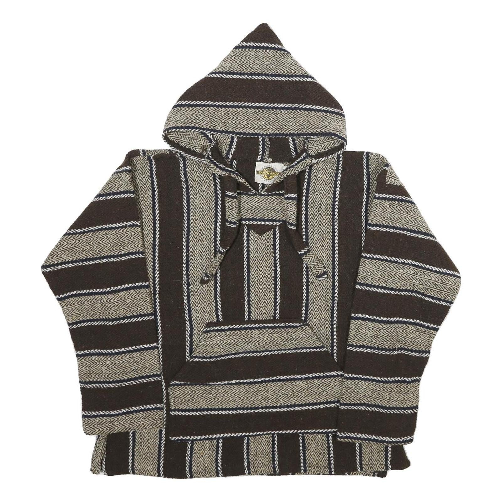 Buy EARTH RAGZ Mens Brown & Cream Striped Pullover Hoodie S Mexican Baja Style Refurbished - $23.39 EARTH RAGZ Mens Brown & Cream Striped Pullover Hoodie S Mexican Baja Style Refurbished - N/A refurbished available on Cerqular