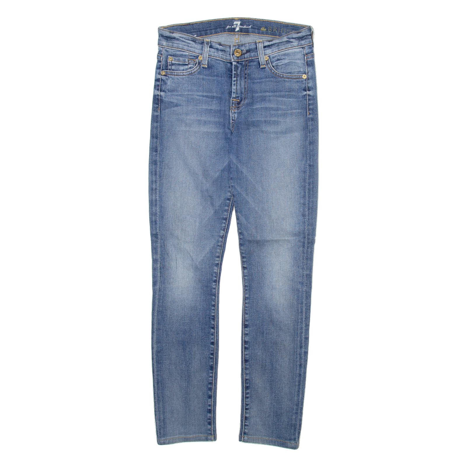7 FOR ALL MANKIND Mens Jeans Blue Regular Straight W26 L25 Refurbished - N/A refurbished available on Cerqular