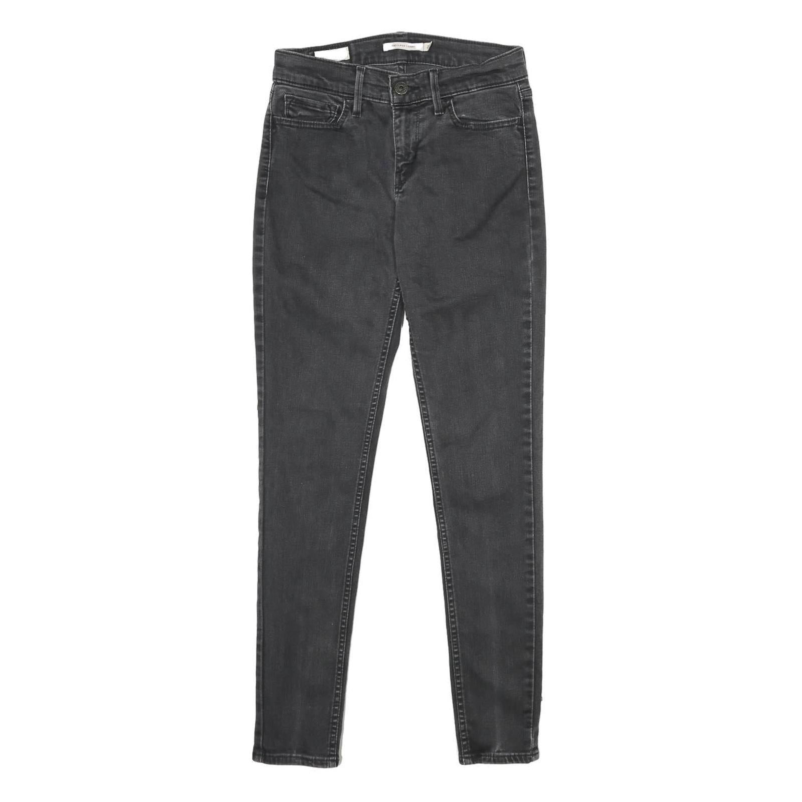 LEVI'S 710 Super Skinny Womens Jeans Black Slim Skinny Denim W28 L30 Stretch Fit Refurbished - N/A refurbished available on Cerqular